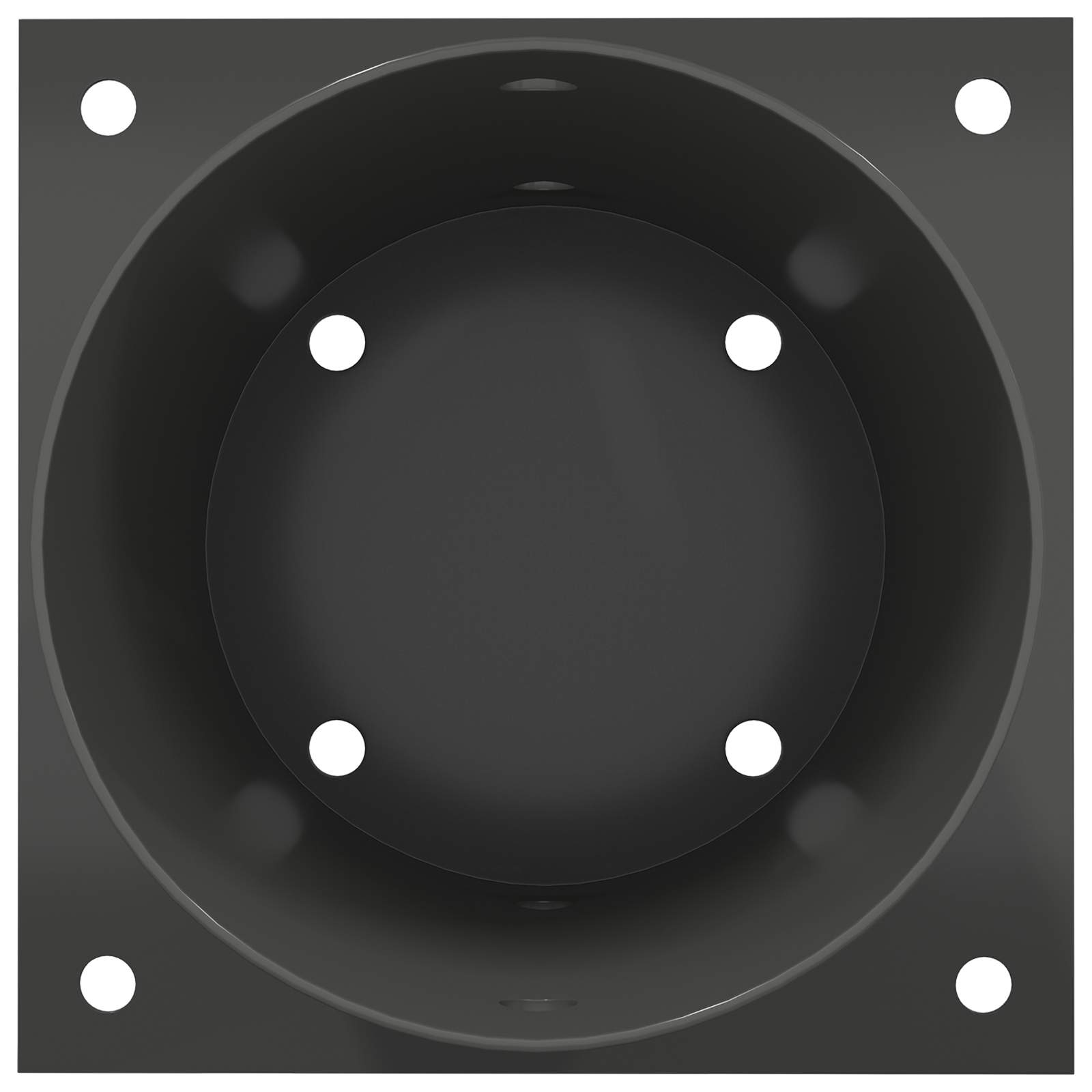 Ancora rotonda per terreno 4 pz Antracite 18 x 18 x15 cm