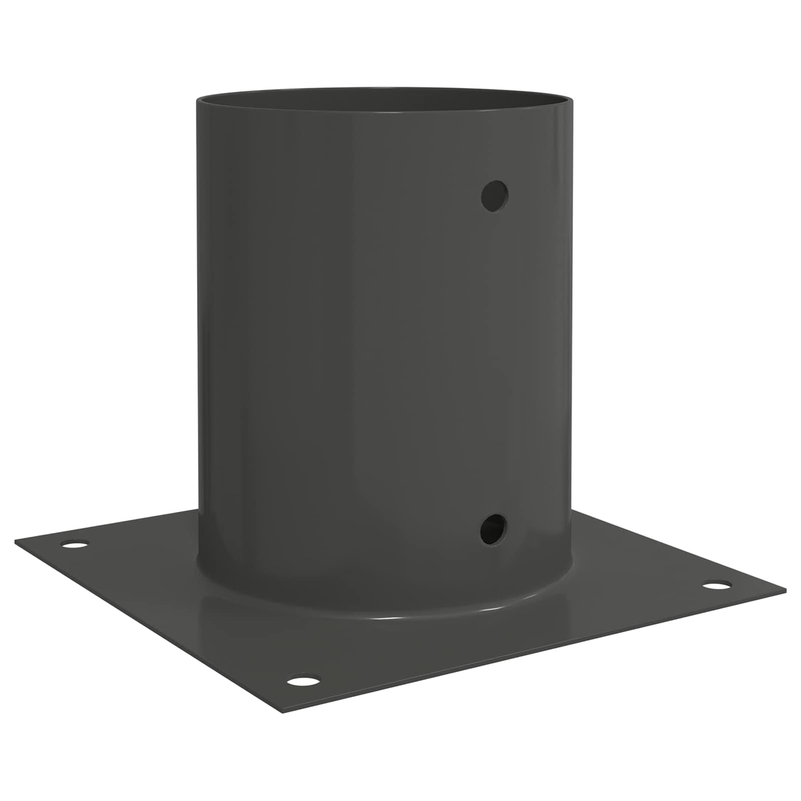 Ancora rotonda per terreno 12 pz Antracite 18 x 18 x15 cm