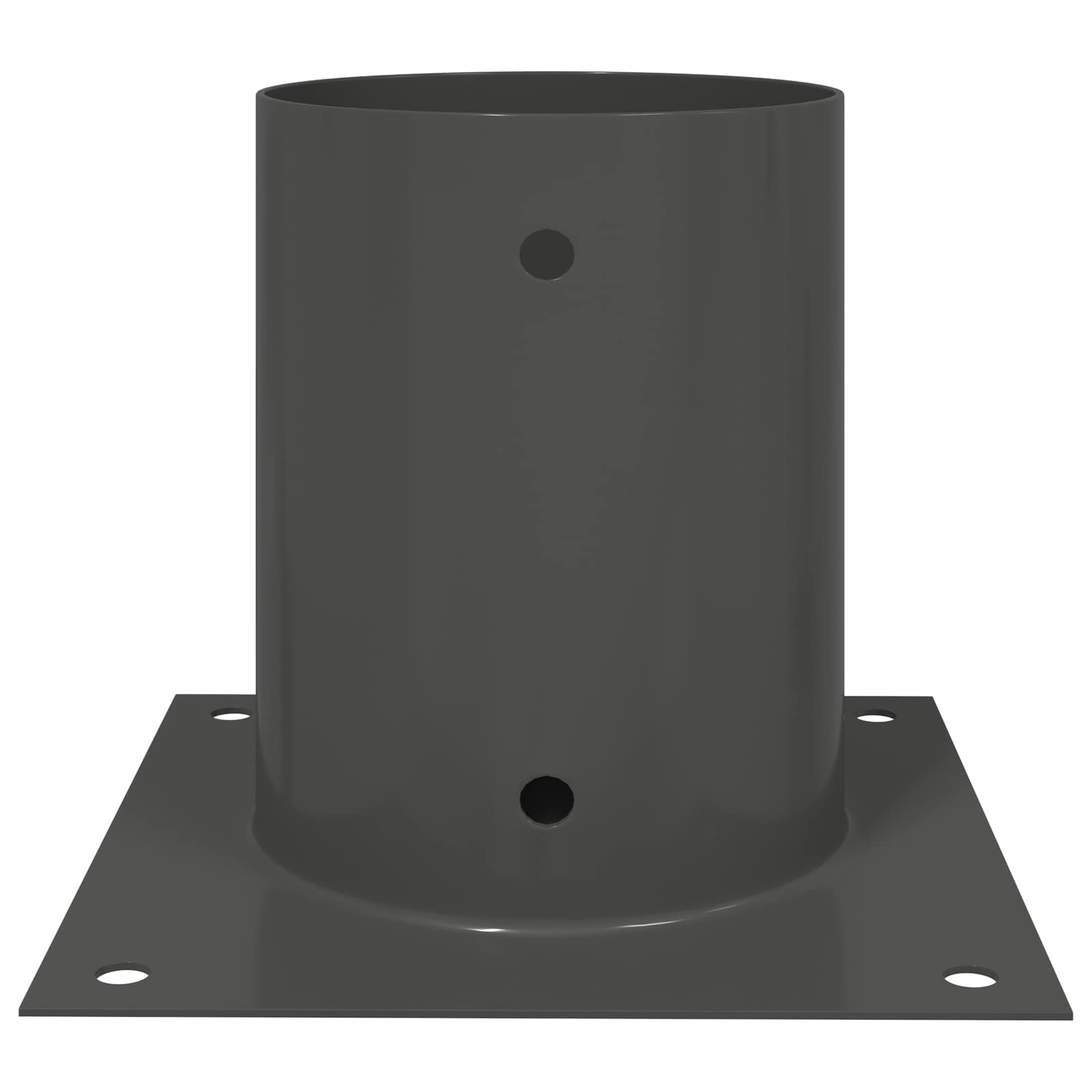 Ancora rotonda per terreno 12 pz Antracite 18 x 18 x15 cm