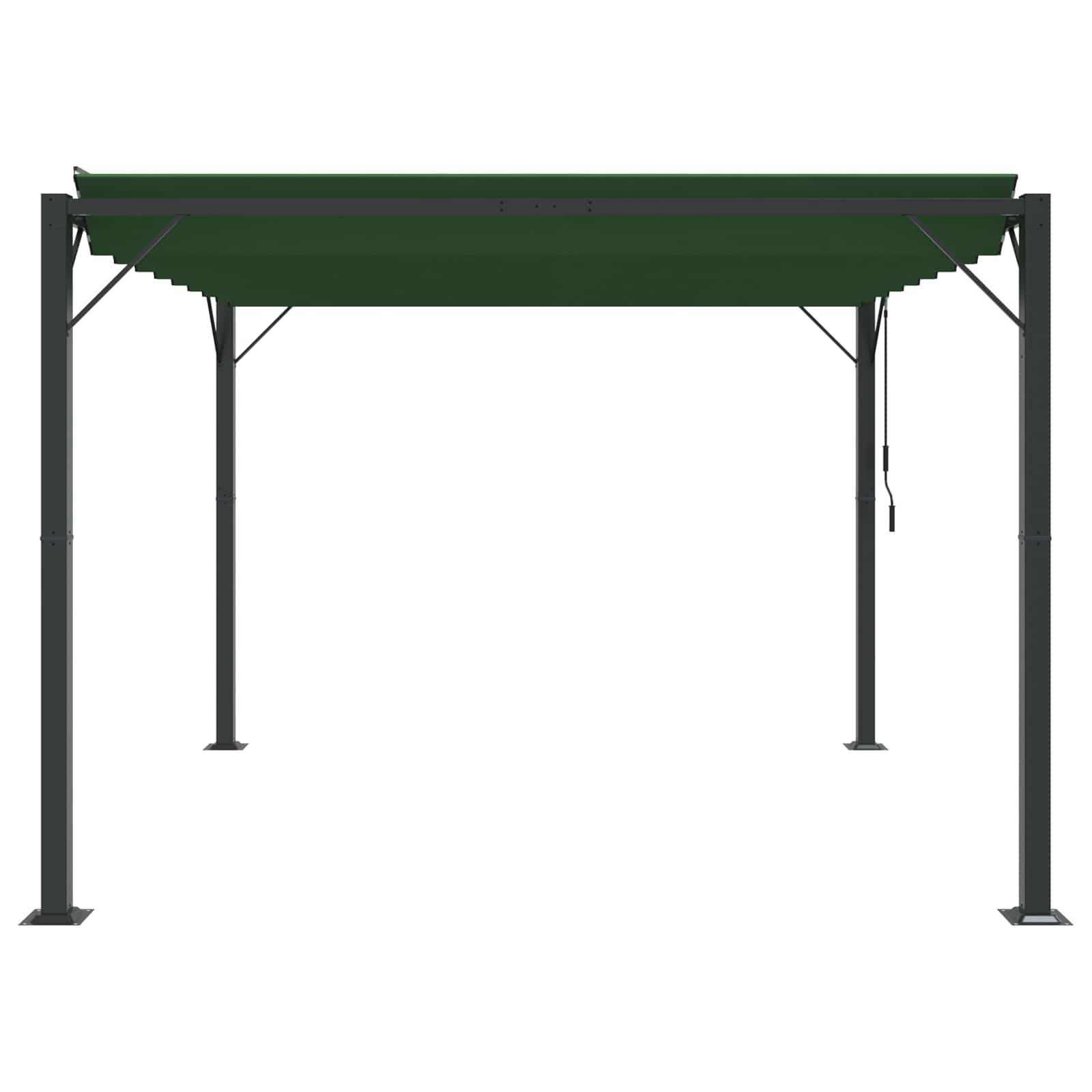 Gazebo con tetto ventilato 3 x 3 x 2,14 m Verde