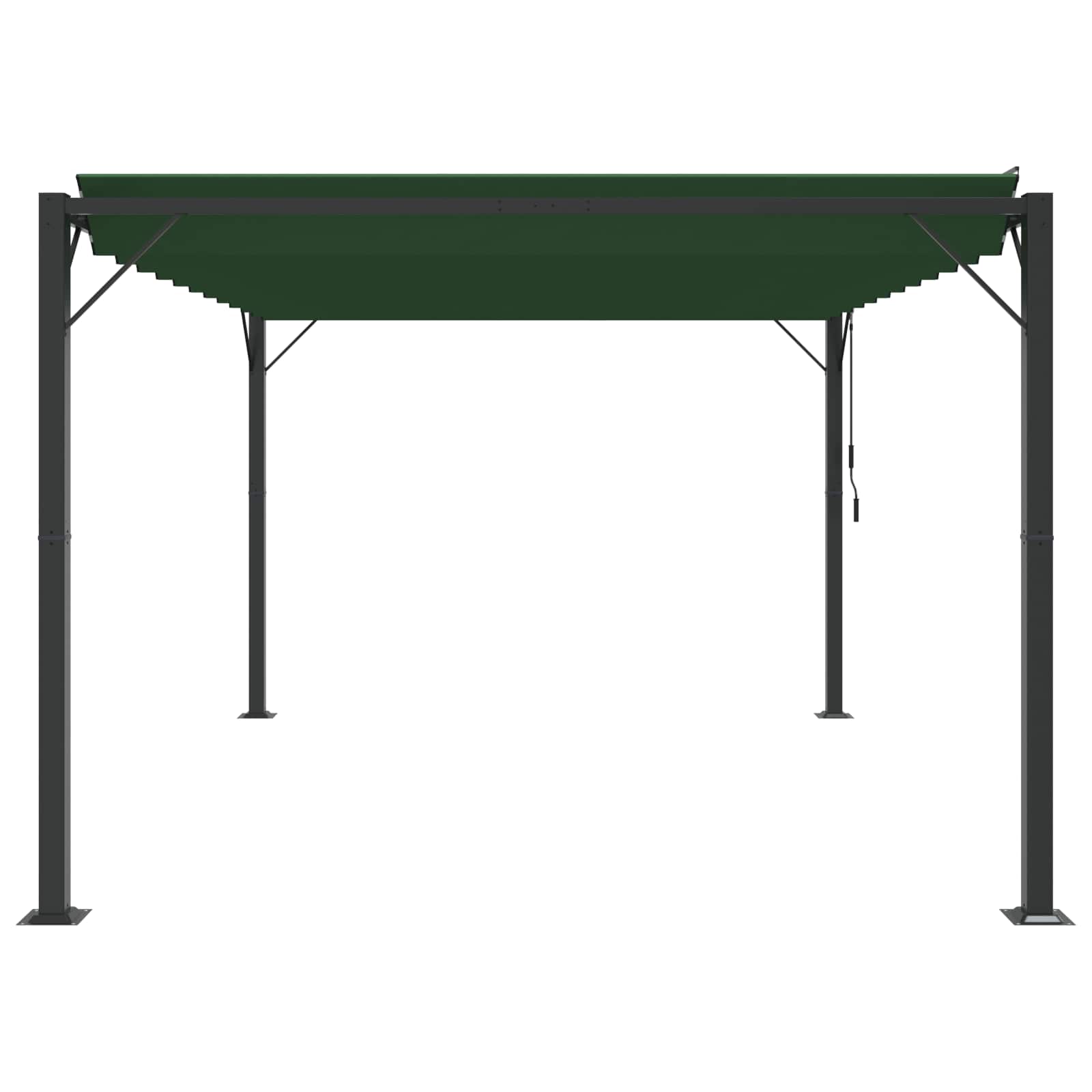 Gazebo con tetto ventilato 3 x 4 x 2,14 m Verde