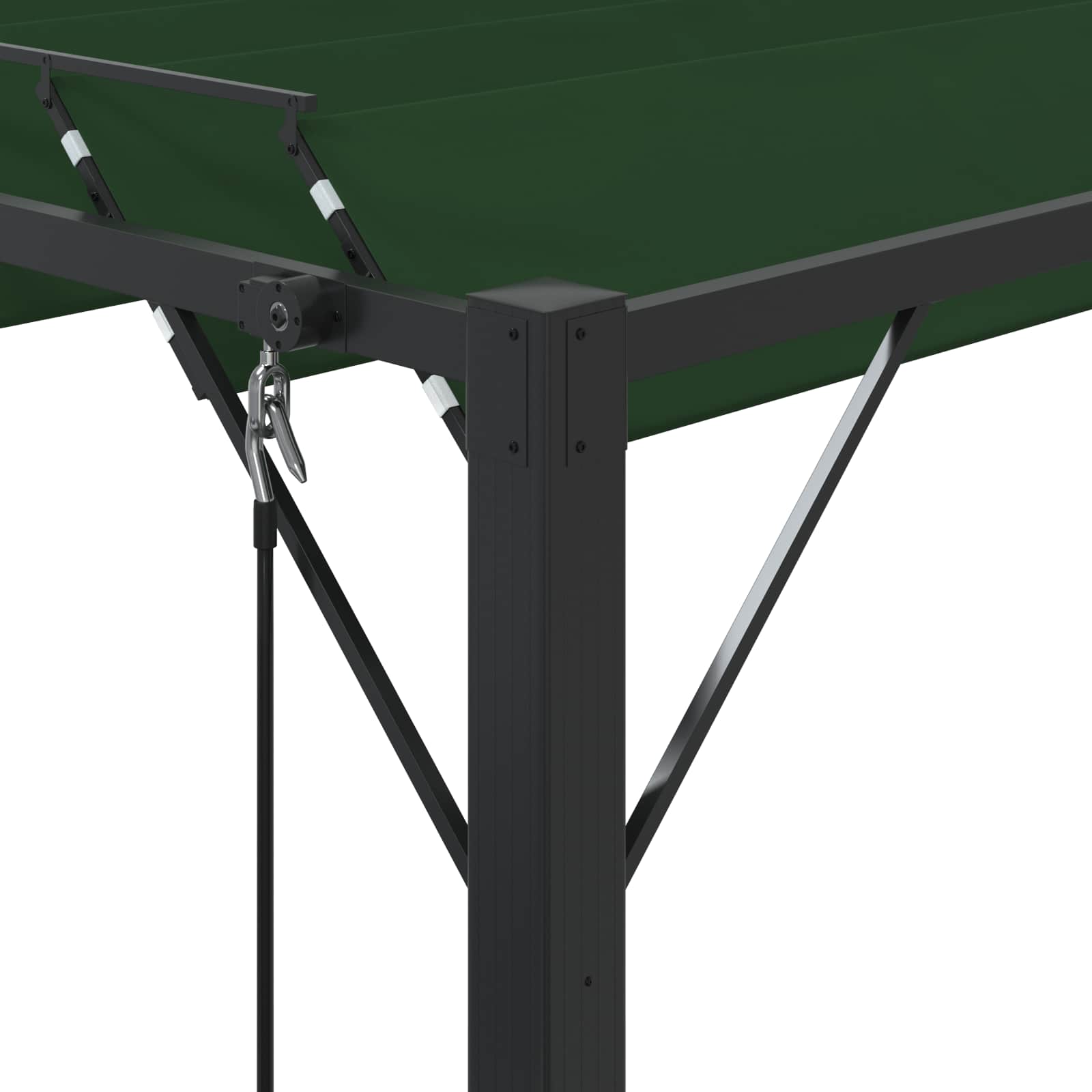 Gazebo con tetto ventilato 3 x 4 x 2,14 m Verde