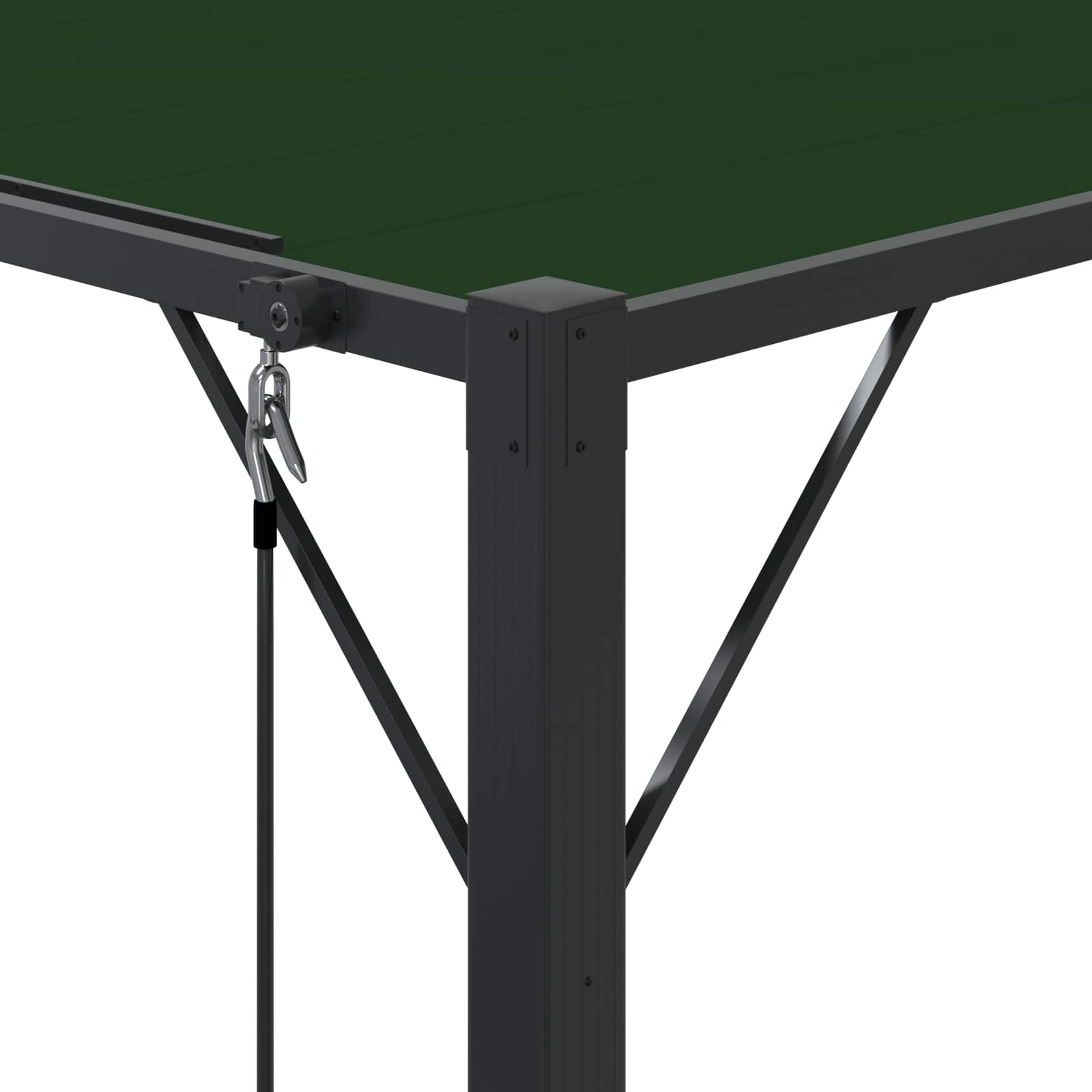 Gazebo con tetto ventilato 3 x 4 x 2,14 m Verde