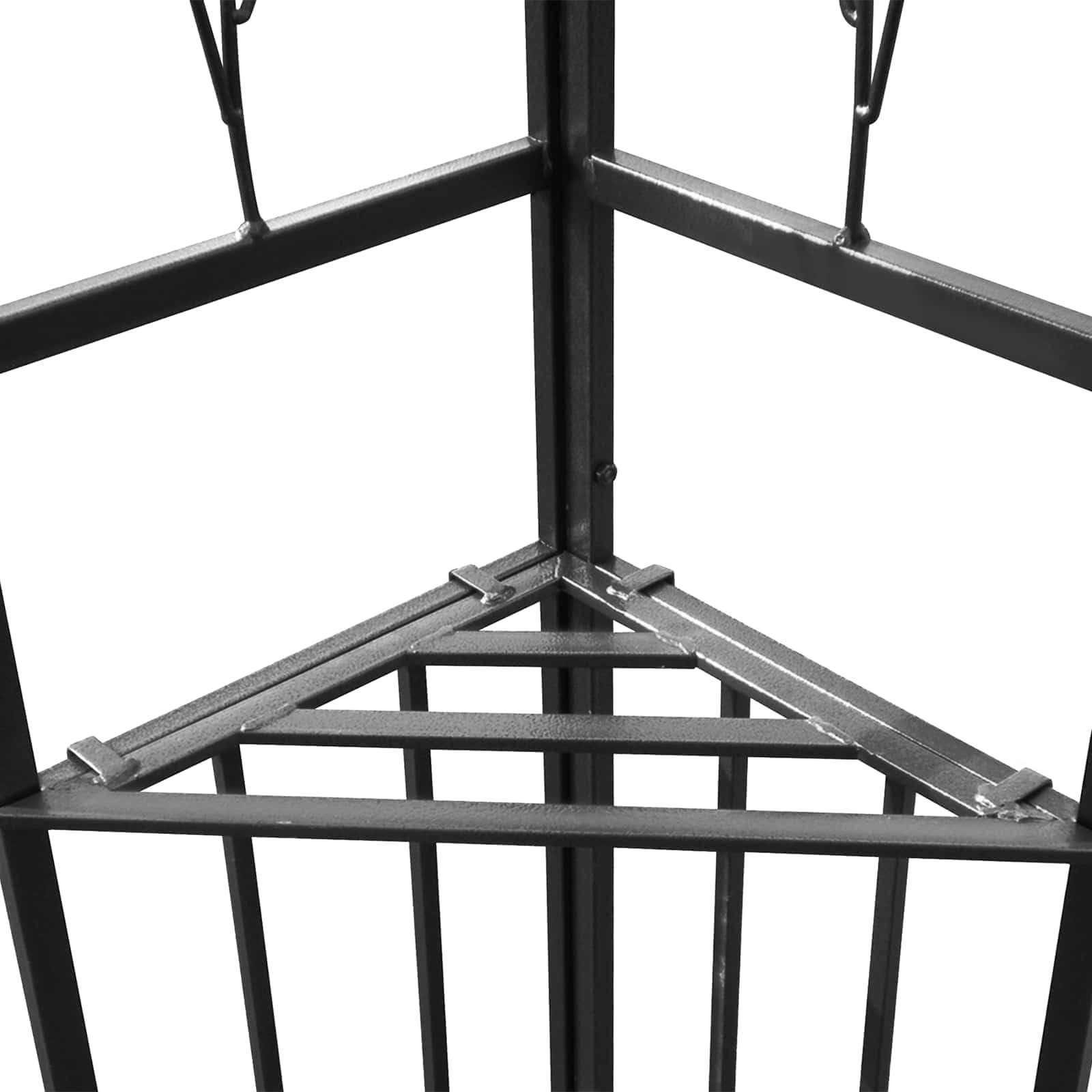 Gazebo 3 x 3 x 2,68 m Verde Poliestere e Acciaio