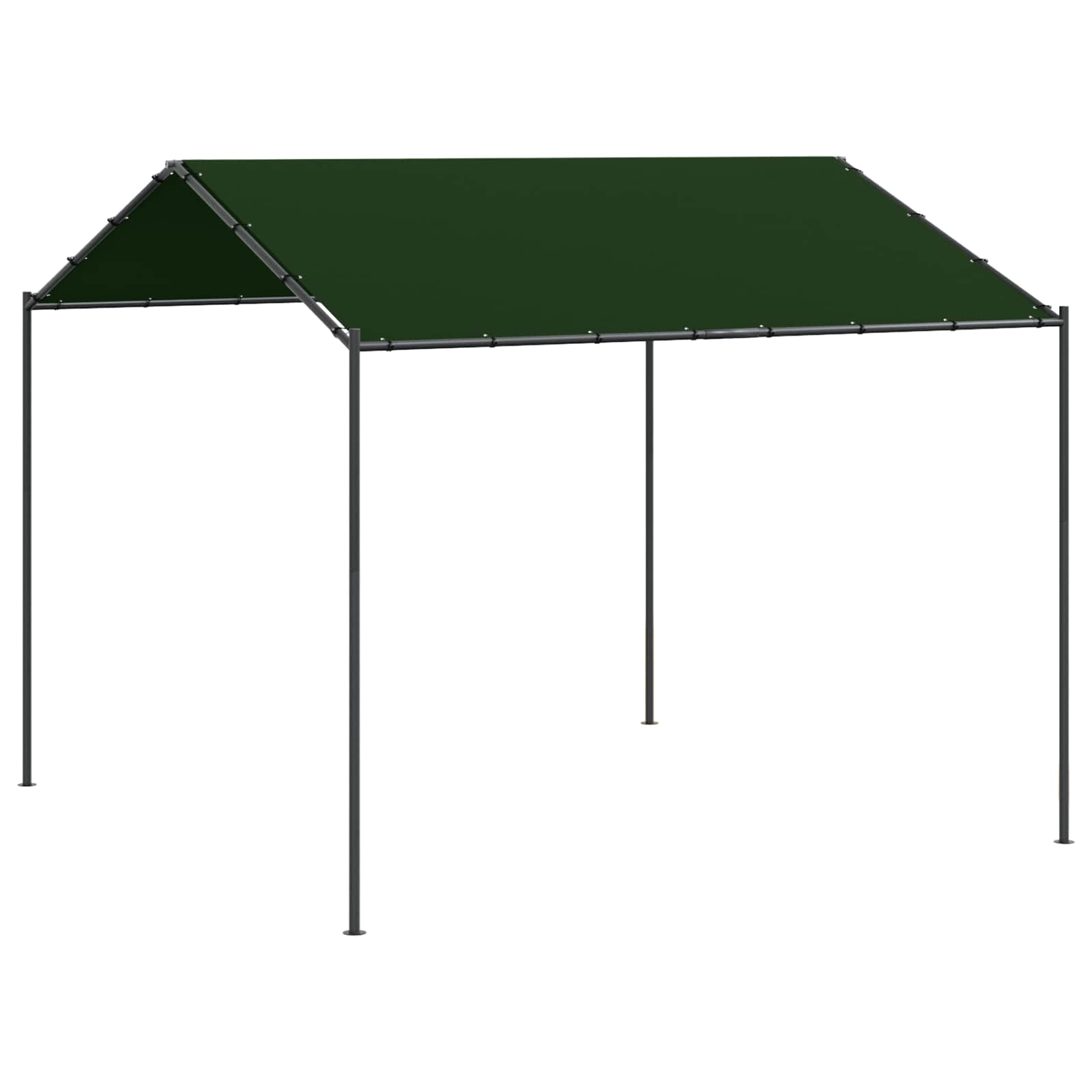 Gazebo 4 x 4 x 2,6 m Tortora Poliestere e Acciaio