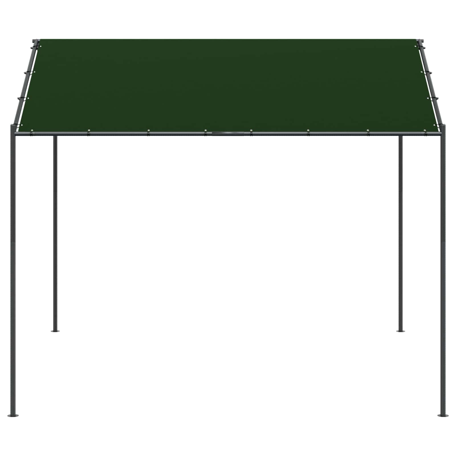 Gazebo 4 x 4 x 2,6 m Tortora Poliestere e Acciaio