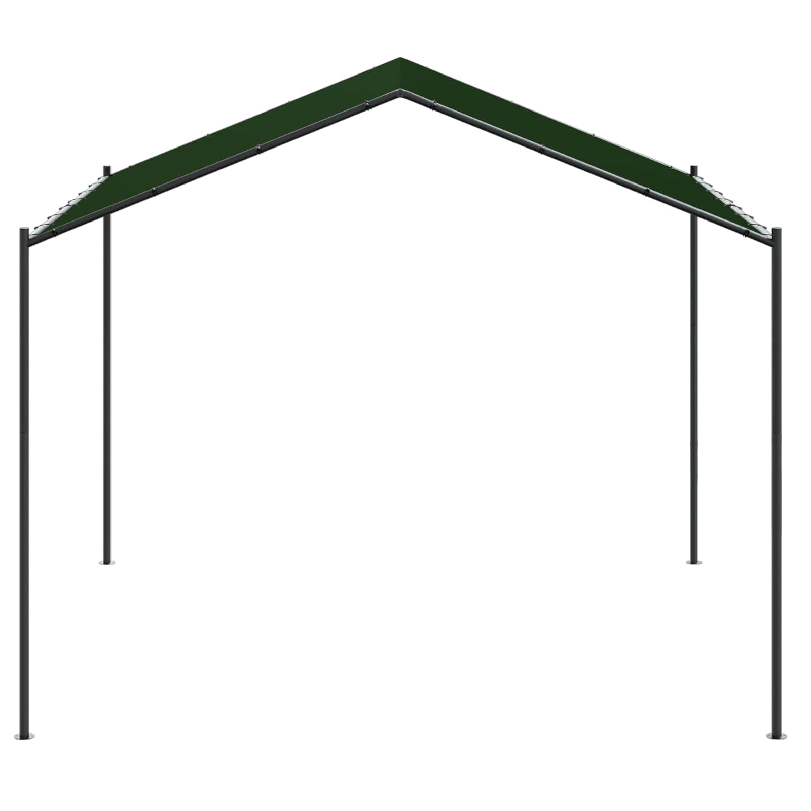 Gazebo 4 x 4 x 2,6 m Tortora Poliestere e Acciaio