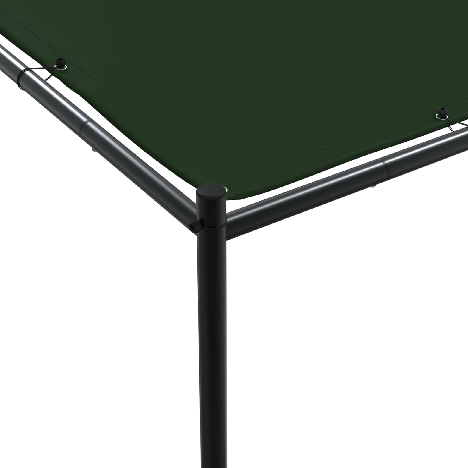 Gazebo 4 x 3,98 x 2,67 m Verde Poliestere e Acciaio
