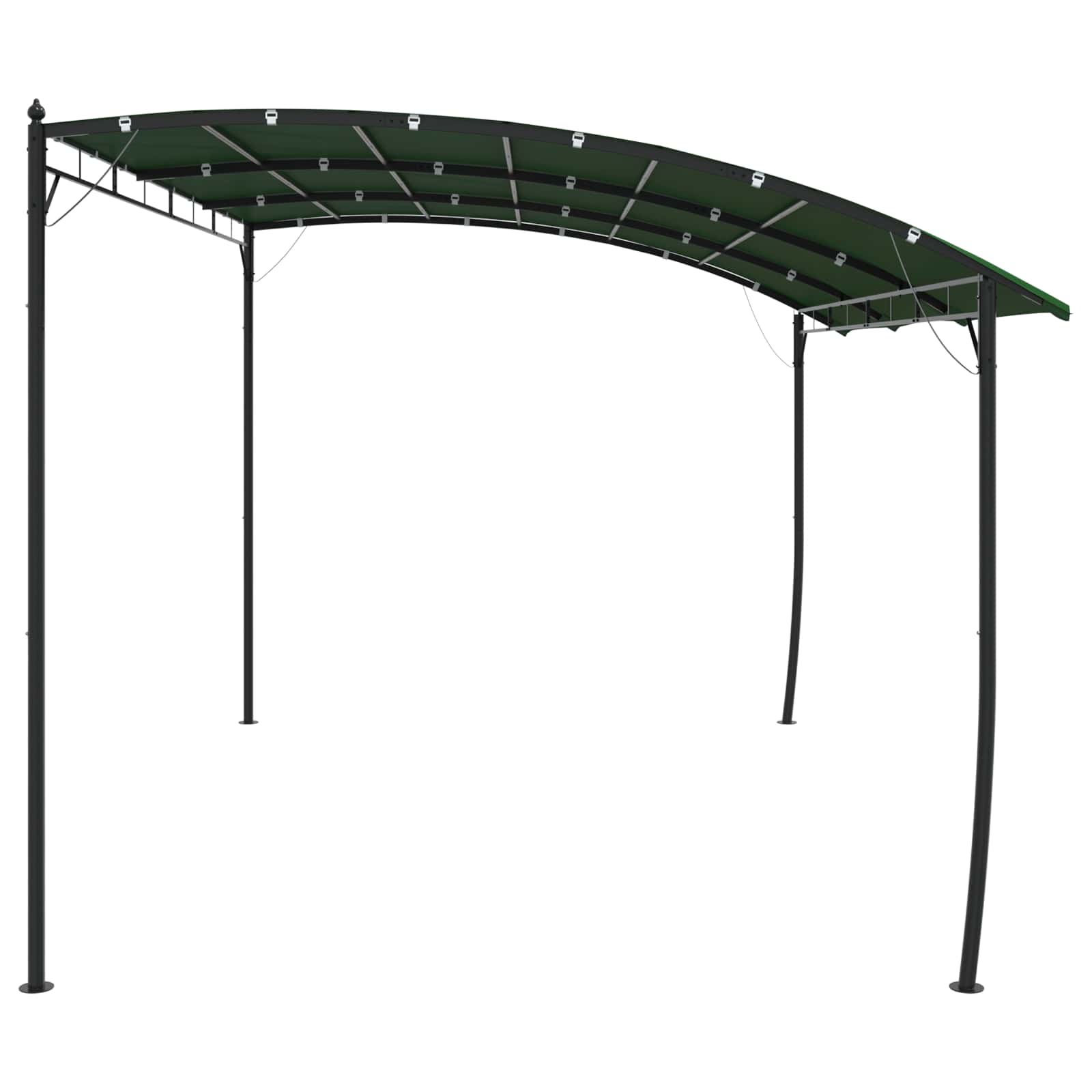 Gazebo 4 x 3 x 2,55 m Verde