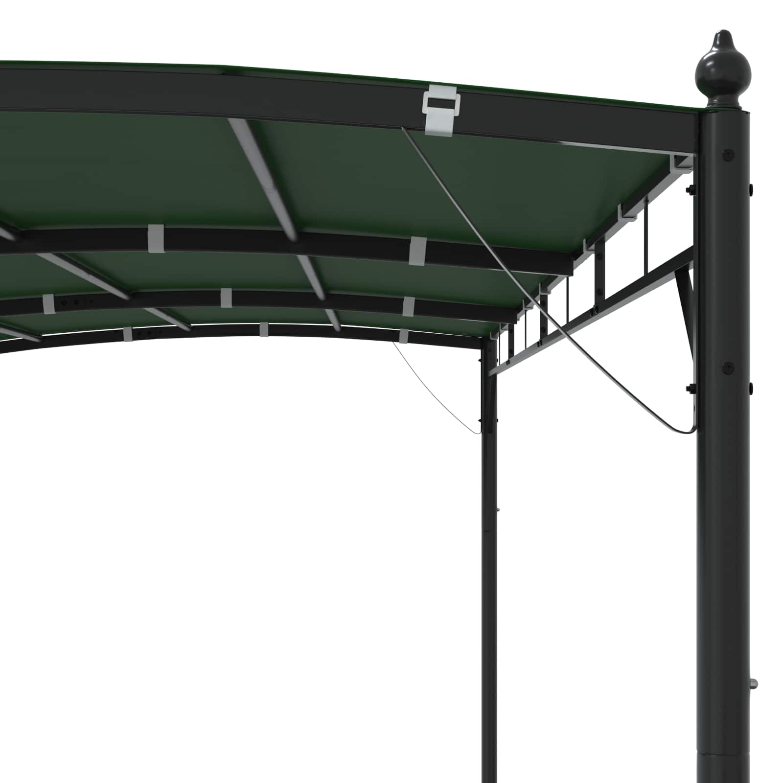 Gazebo 4 x 3 x 2,55 m Verde