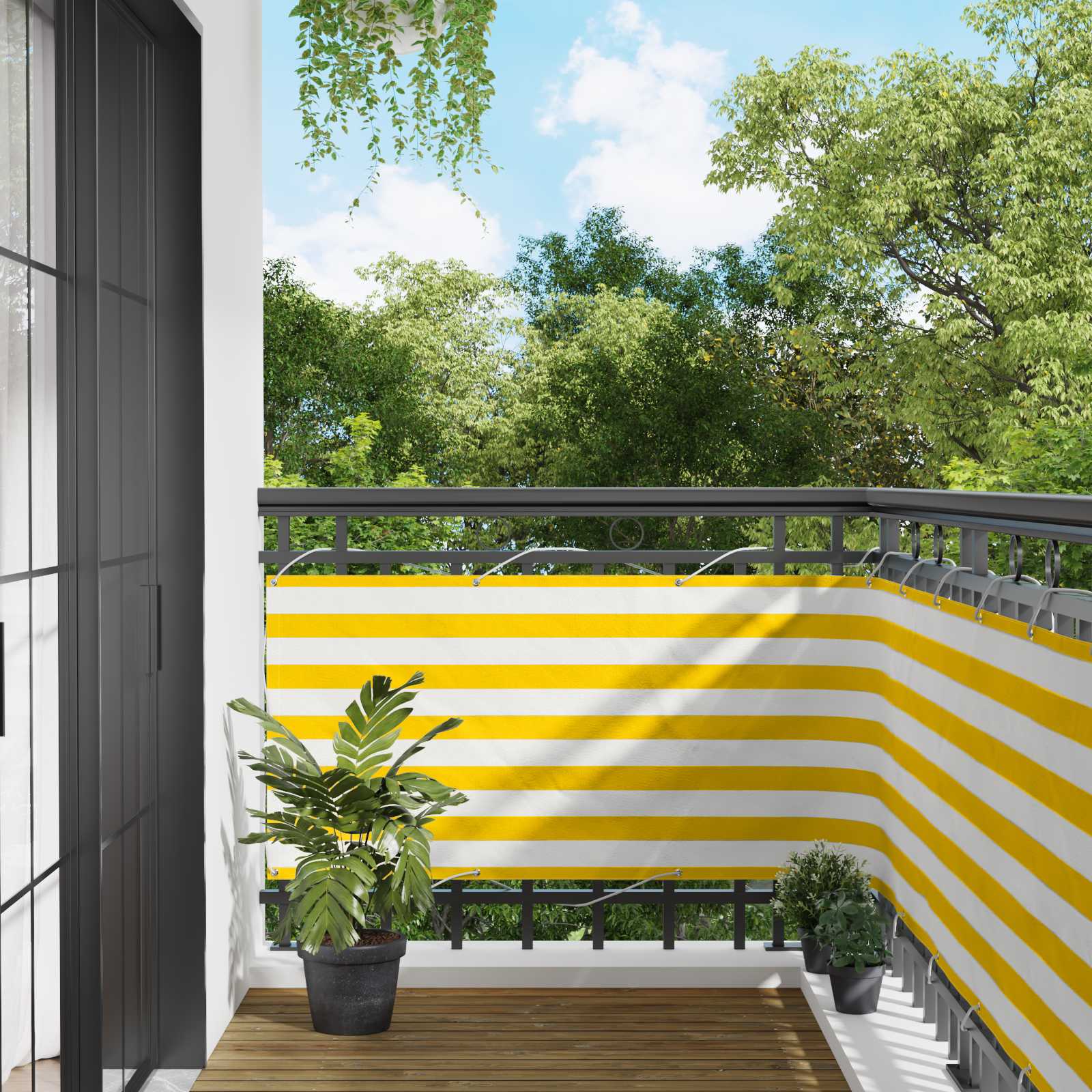Schermo da balcone 75 x 200 cm Tessuto Oxford Rettangolare