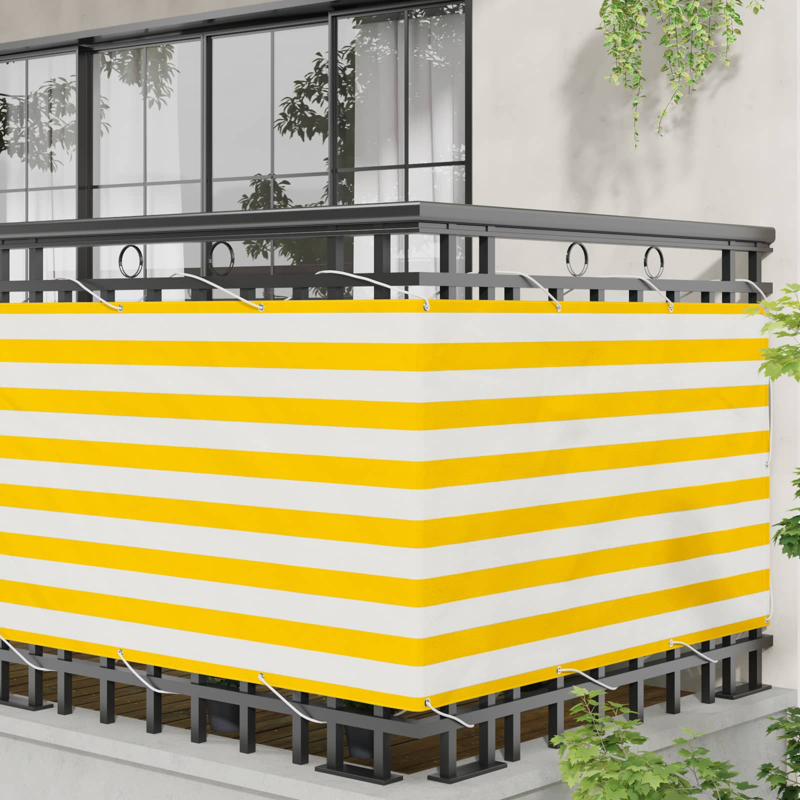 Schermo da balcone 100 x 700 cm Tessuto Oxford Rettangolare