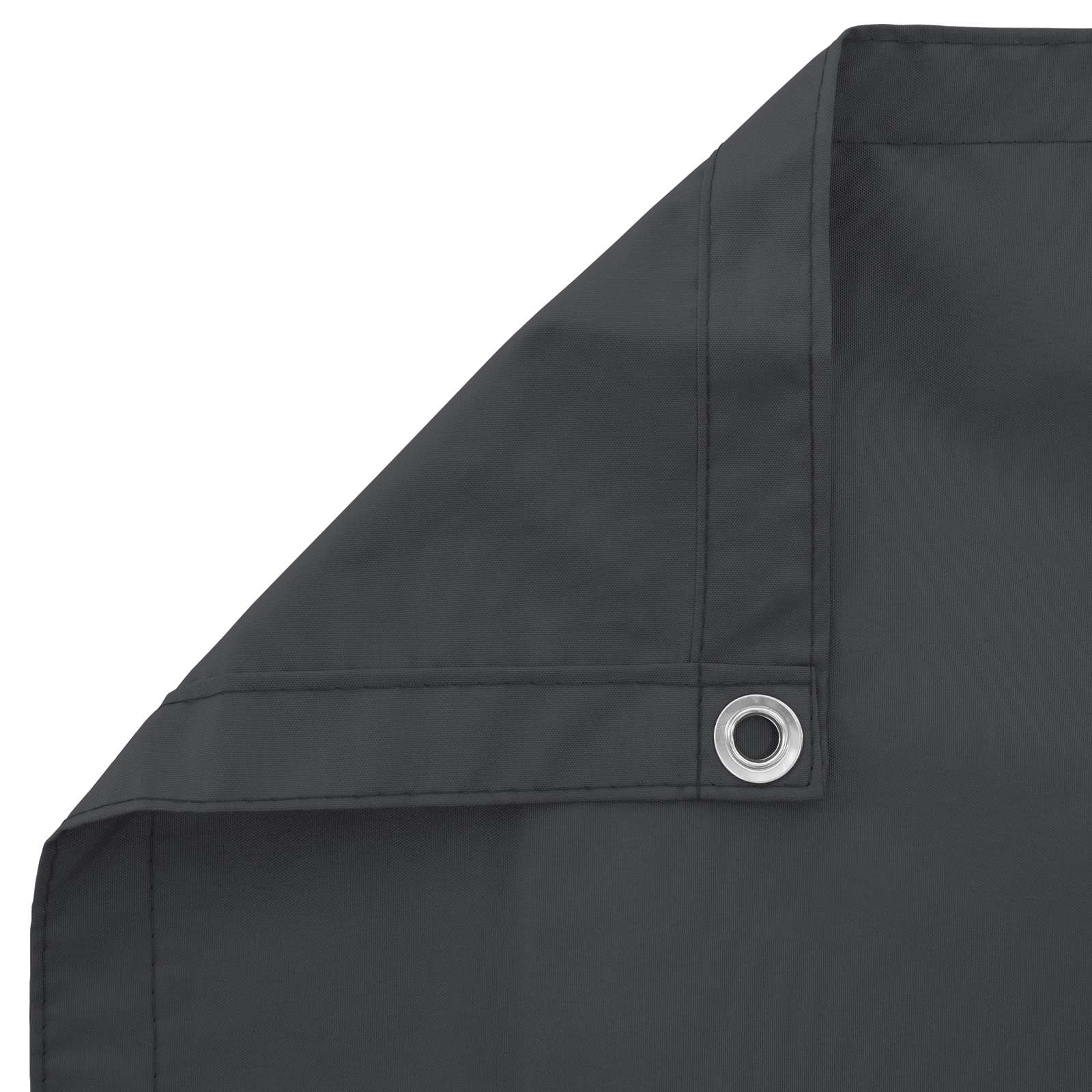 Schermo da balcone 75 x 200 cm Tessuto Oxford Rettangolare Nero