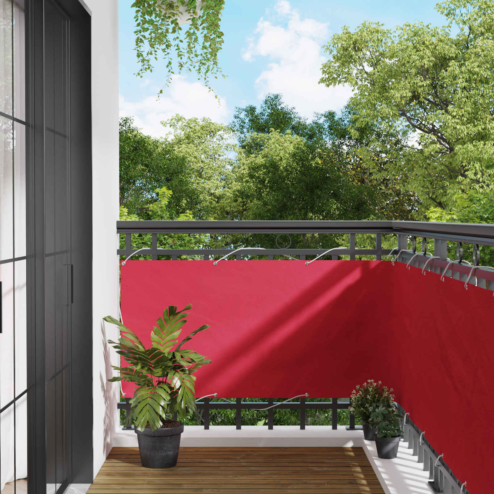 Schermo da balcone 75 x 800 cm Tessuto Oxford Rettangolare