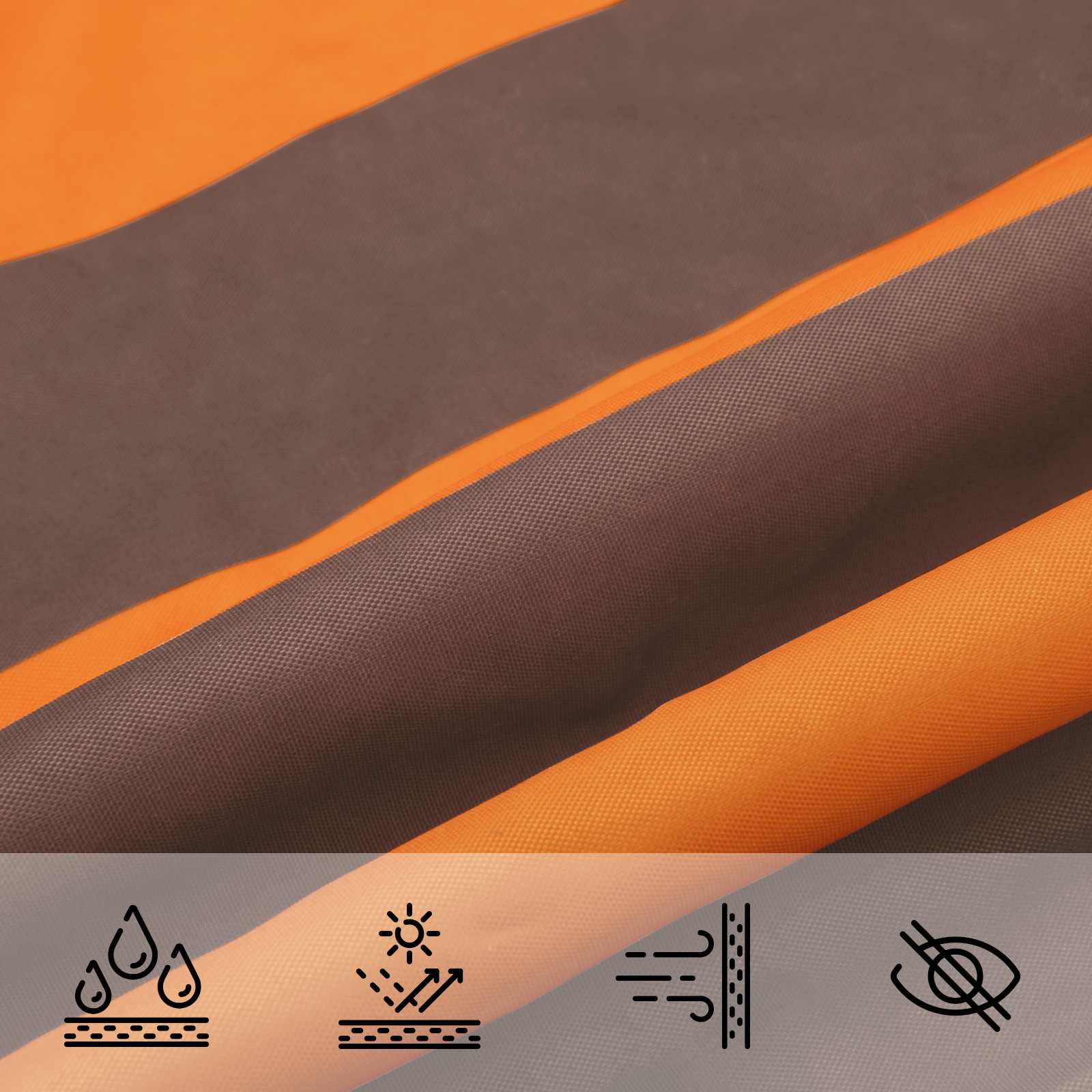 Vela da ombra solare 4 x 4 m 100% Poliestere Oxford Quadrato