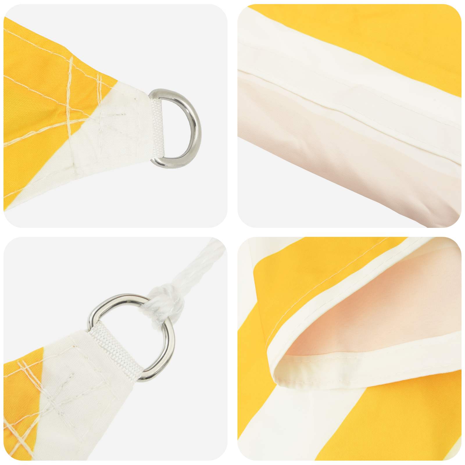 Vela da ombra solare 2 x 2 m 100% Poliestere Oxford Quadrato