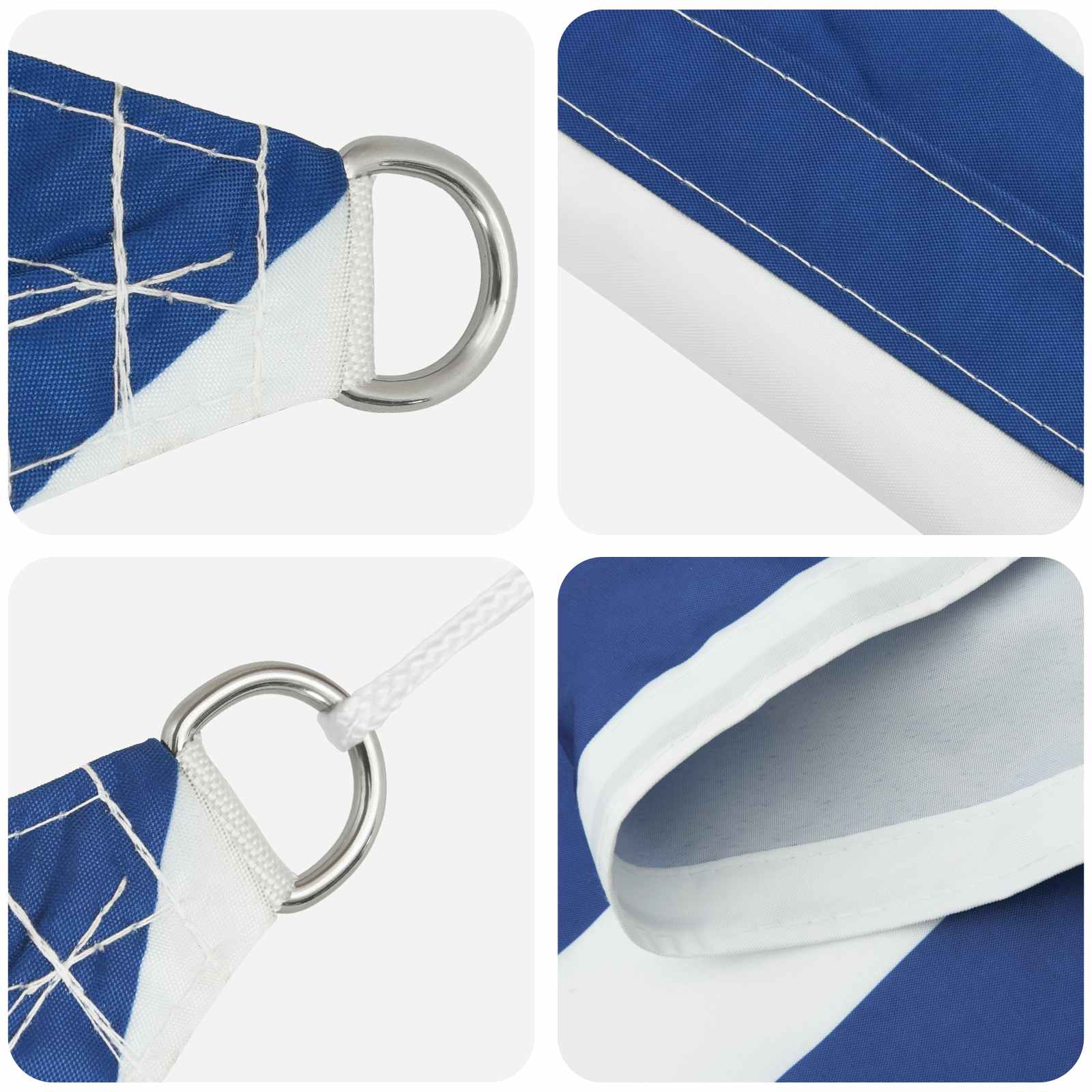 Vela da ombra solare 5 x 5 m 100% Poliestere Oxford Quadrato