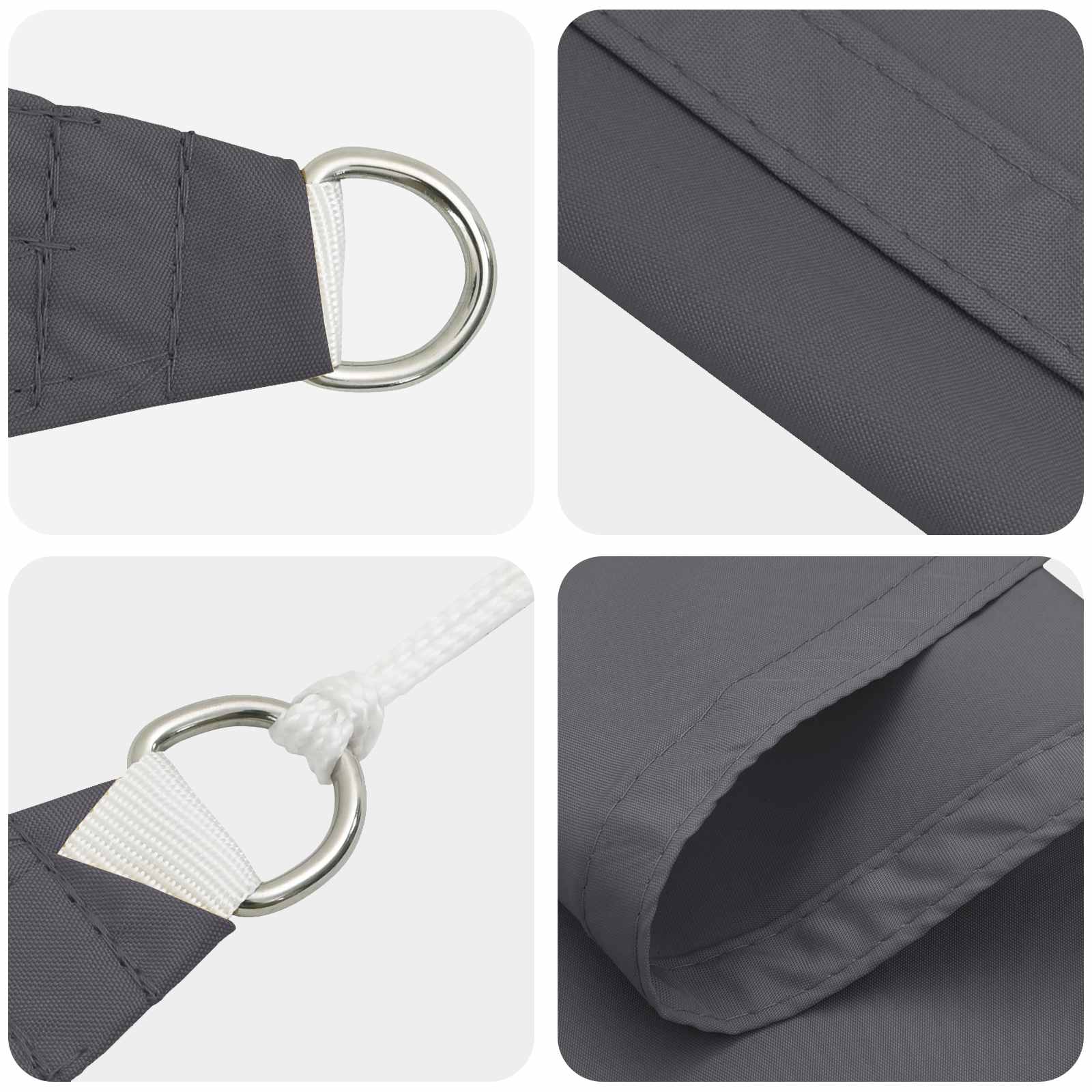 Vela da ombra solare Antracite 6 x 2,5 m 100% Poliestere Oxford