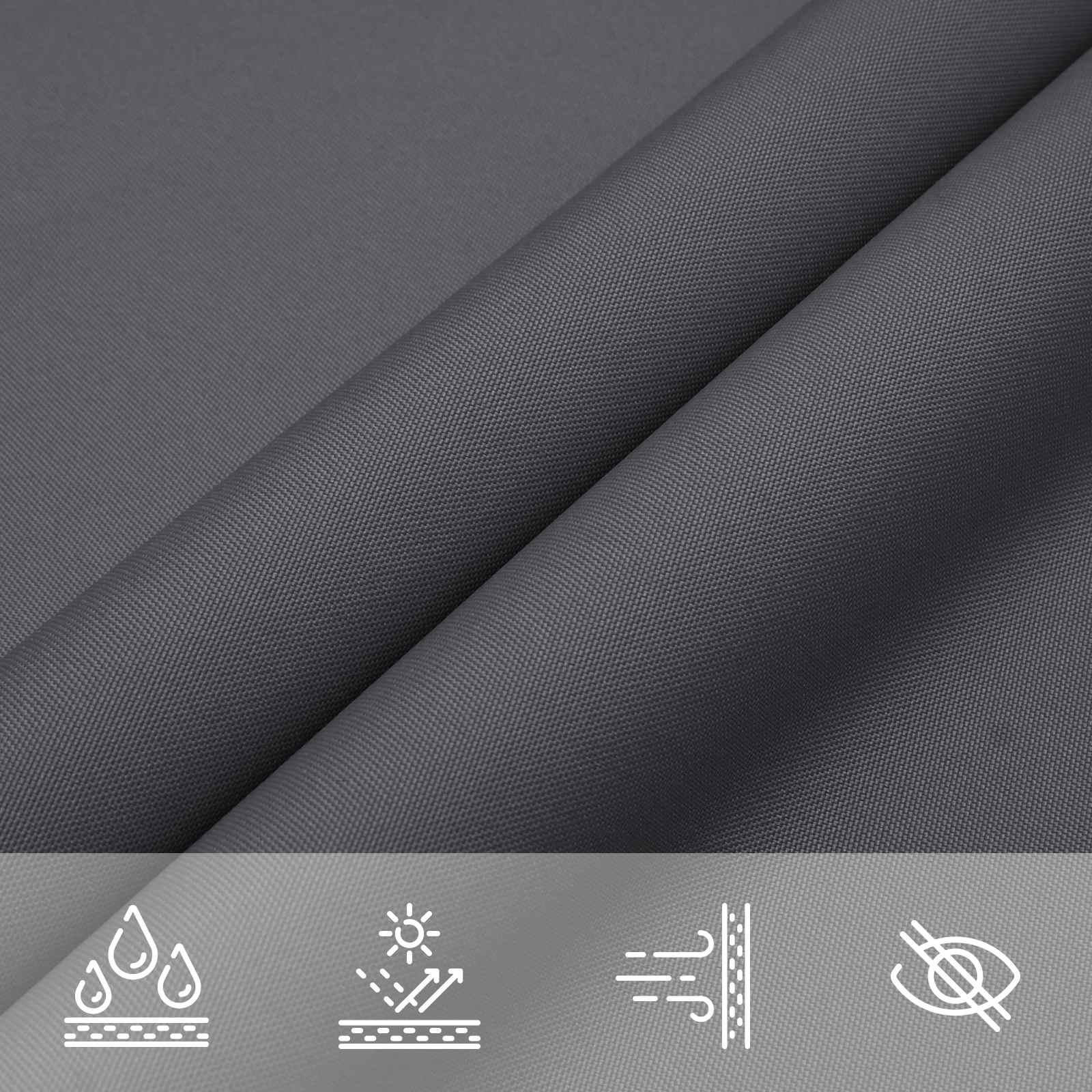 Vela da ombra solare Antracite 6 x 2,5 m 100% Poliestere Oxford