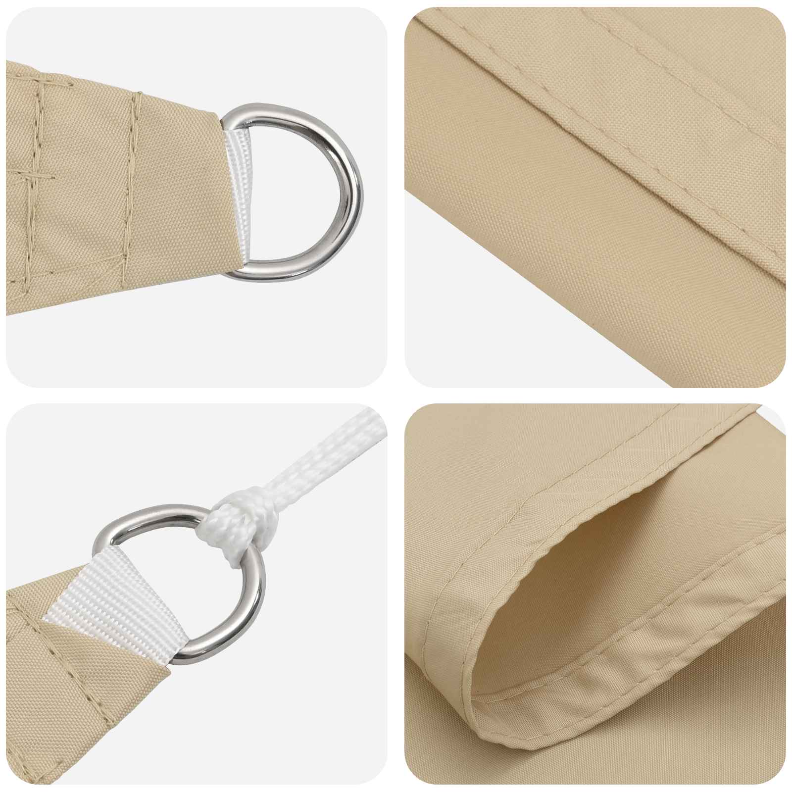 Vela da ombra solare 6 x 2 m Oxford rivestito in PU