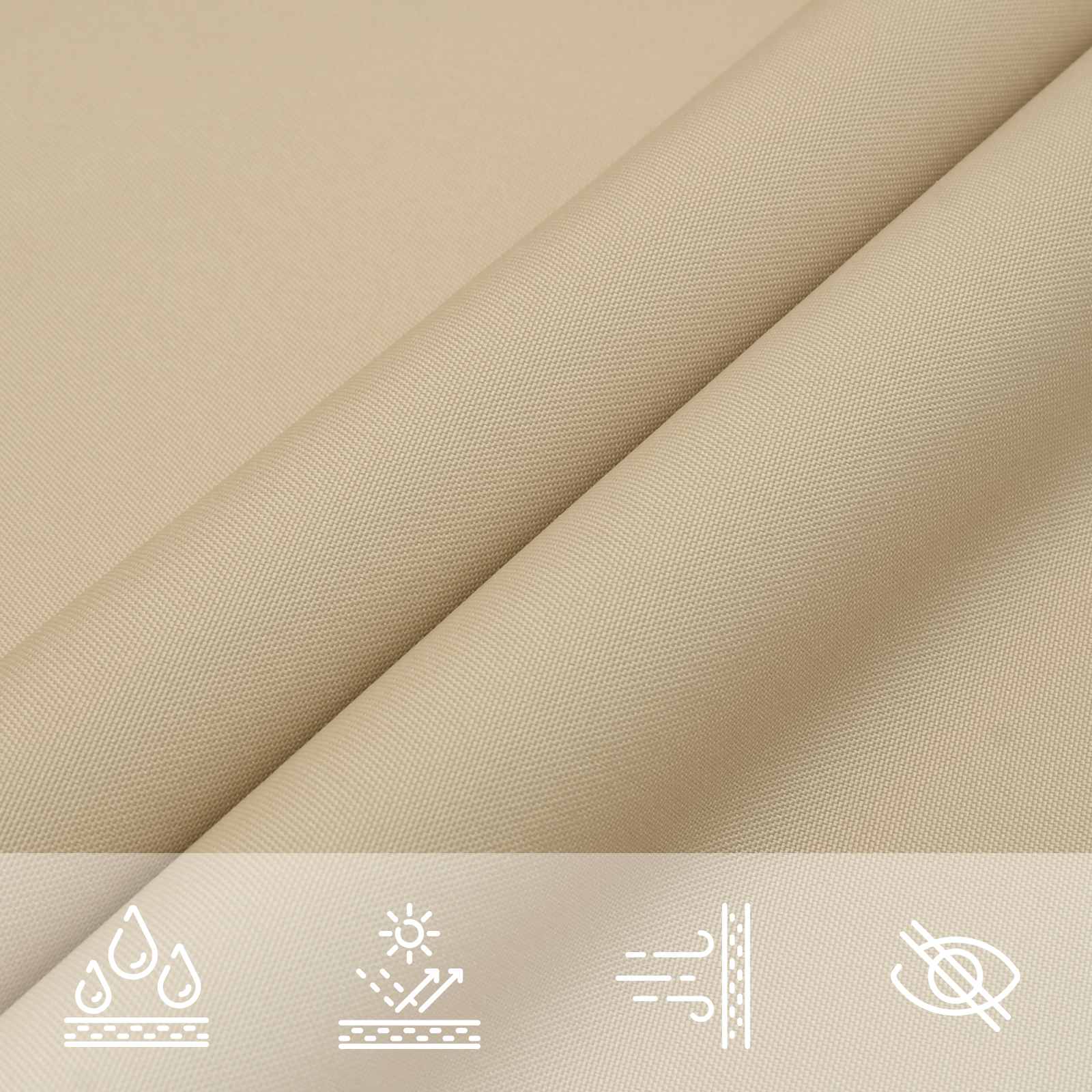 Vela da ombra solare 6 x 2 m Oxford rivestito in PU
