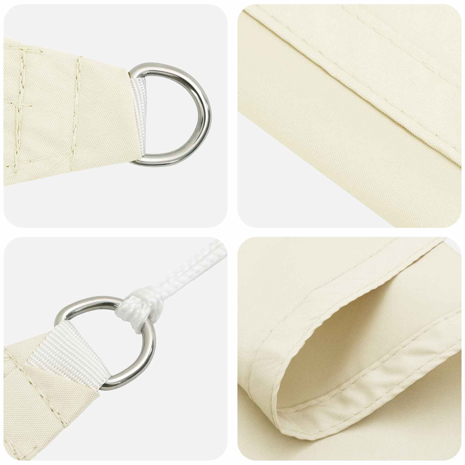 Vela da ombra solare Crema 6 x 2,5 m 100% Poliestere Oxford