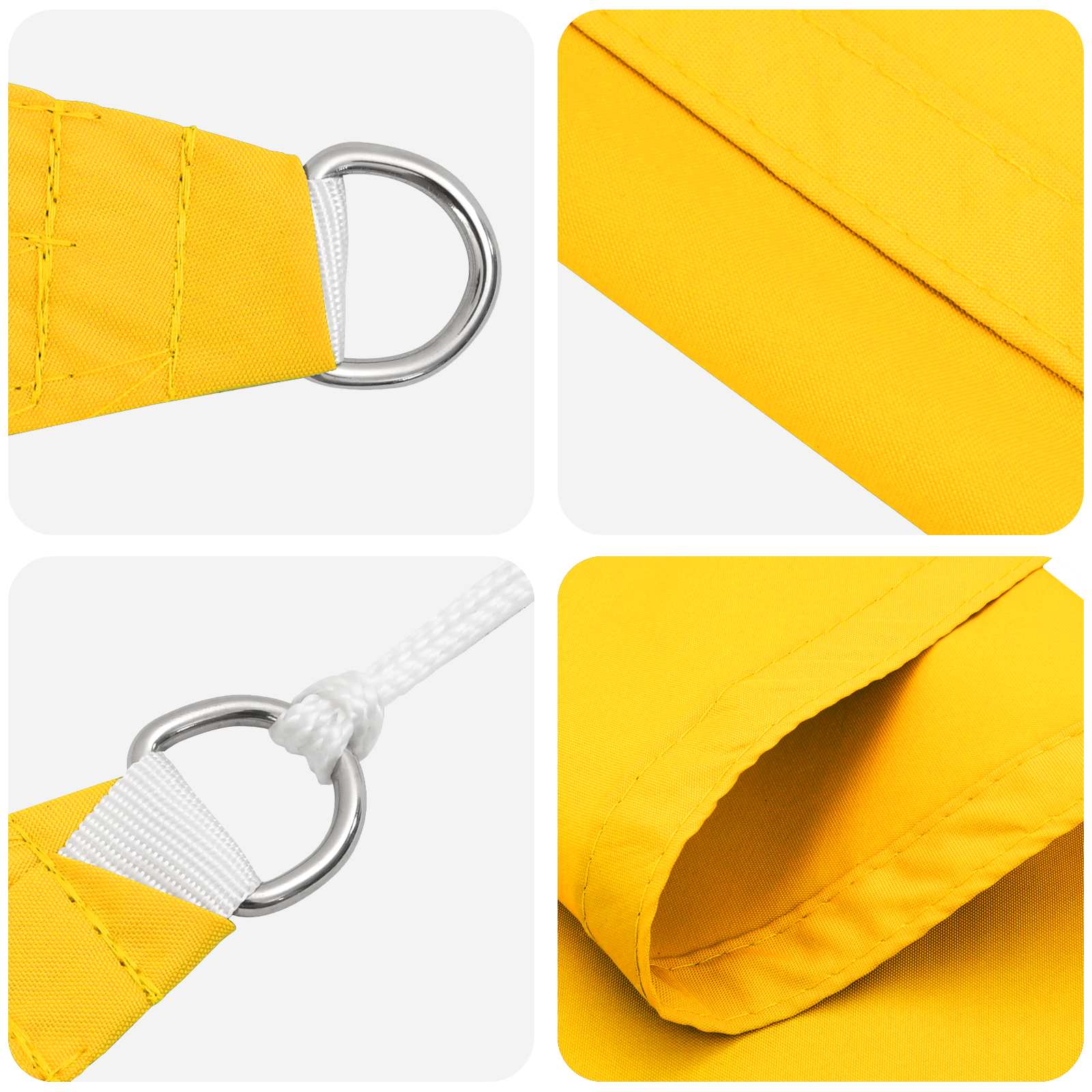 Vela da ombra solare Giallo 2,5 x 6 m 100% Poliestere Oxford