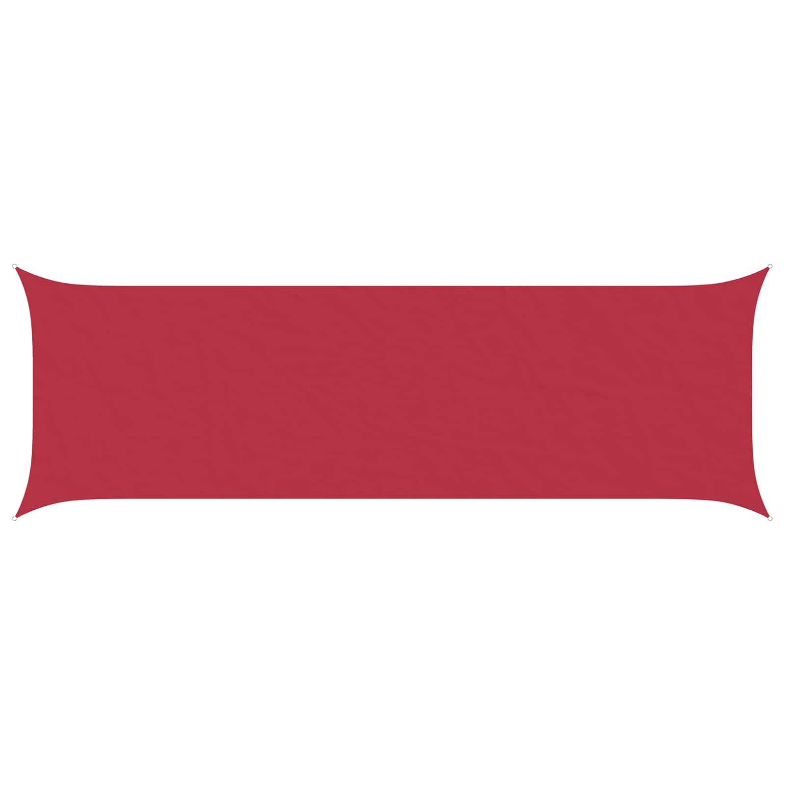 Vela da ombra solare Rosso 2 x 6 m 100% Poliestere Oxford