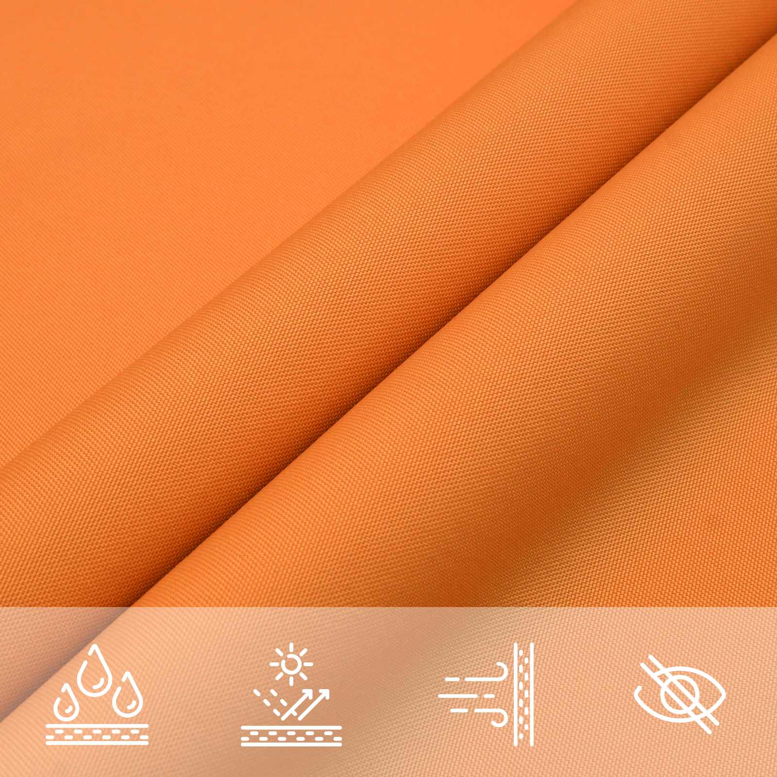 Vela da ombra solare Arancione 6 x 2,5 m 100% Poliestere Oxford