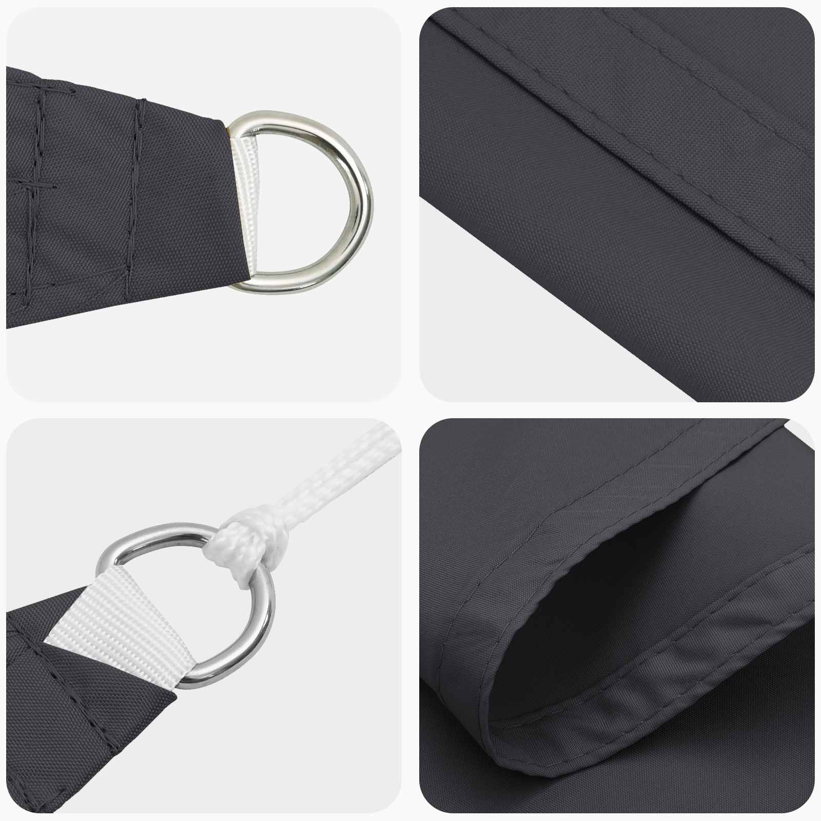 Vela da ombra solare Oxford rivestito in PU