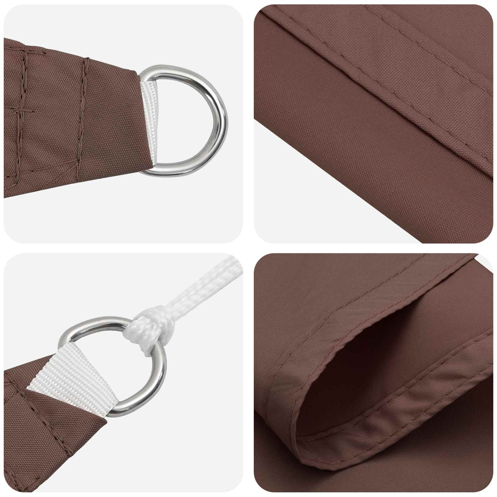 Vela da ombra solare Marrone 6 x 2 m 100% Poliestere Oxford