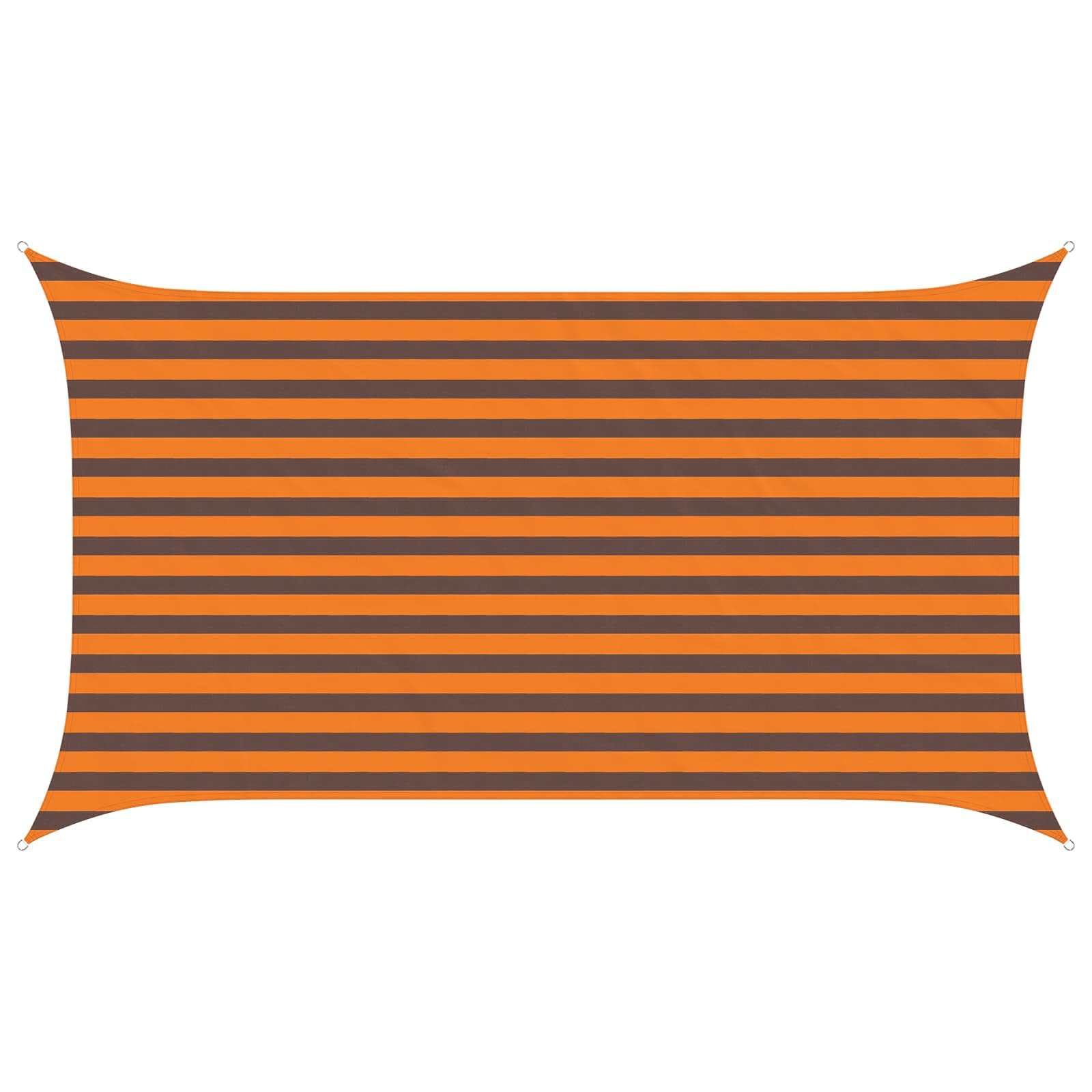 Vela da ombra solare Arancione e Marrone 3,5 x 2 m