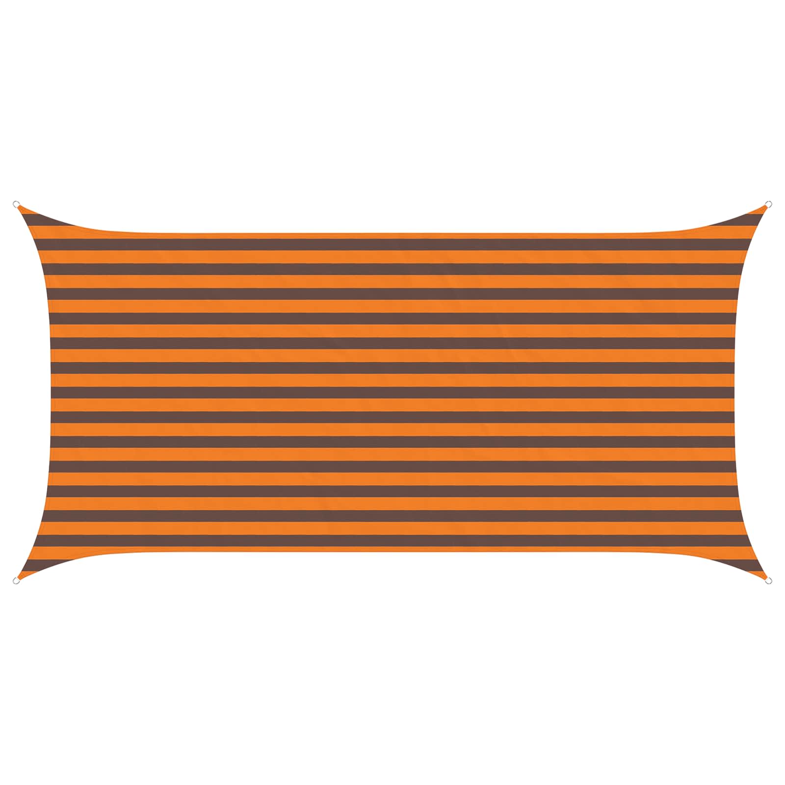Vela da ombra solare Arancione e Marrone 4 x 2 m