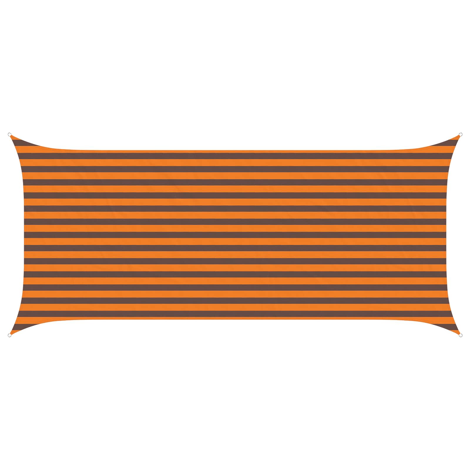 Vela da ombra solare Arancione e Marrone 4,5 x 2 m