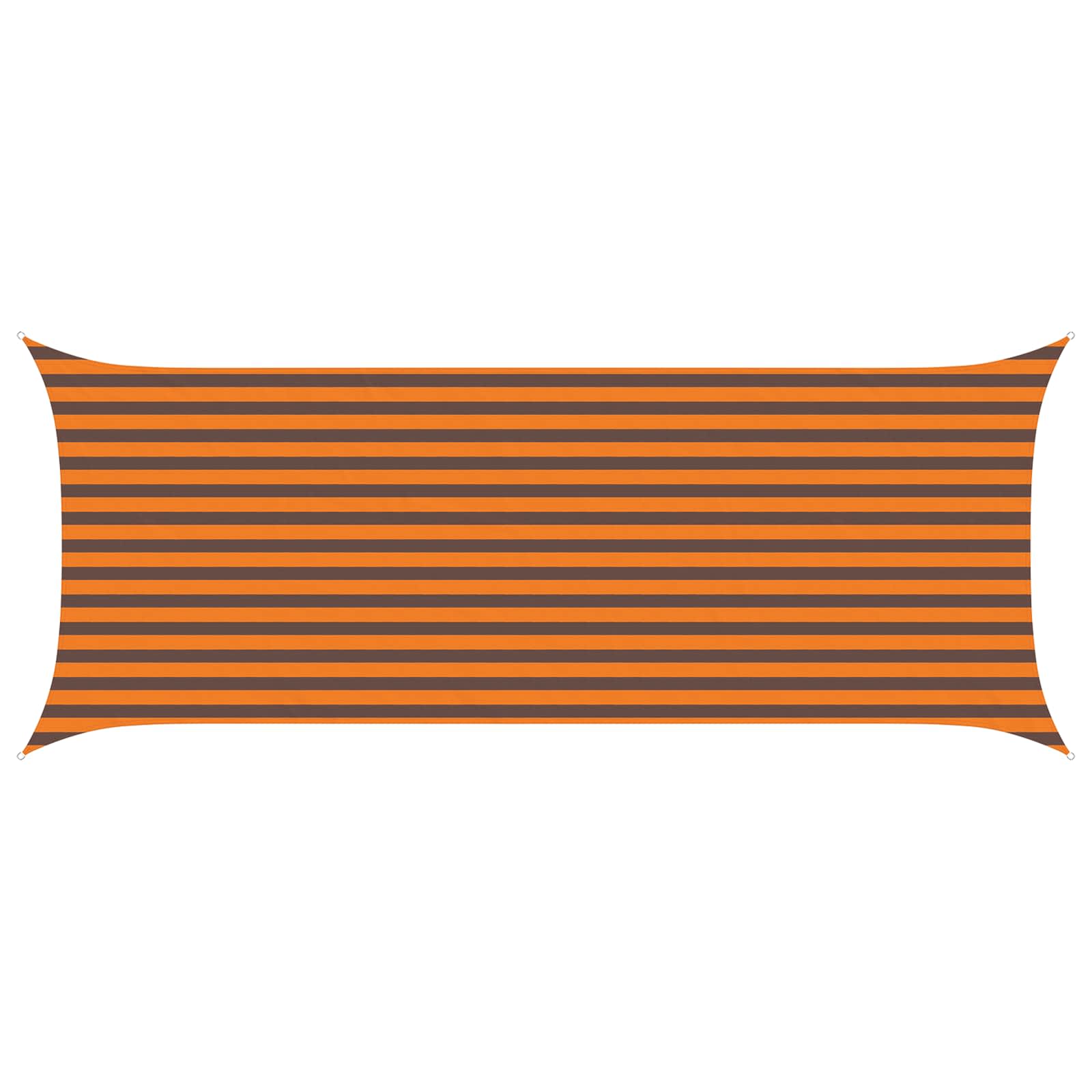 Vela da ombra solare Arancione e Marrone 5 x 2 m