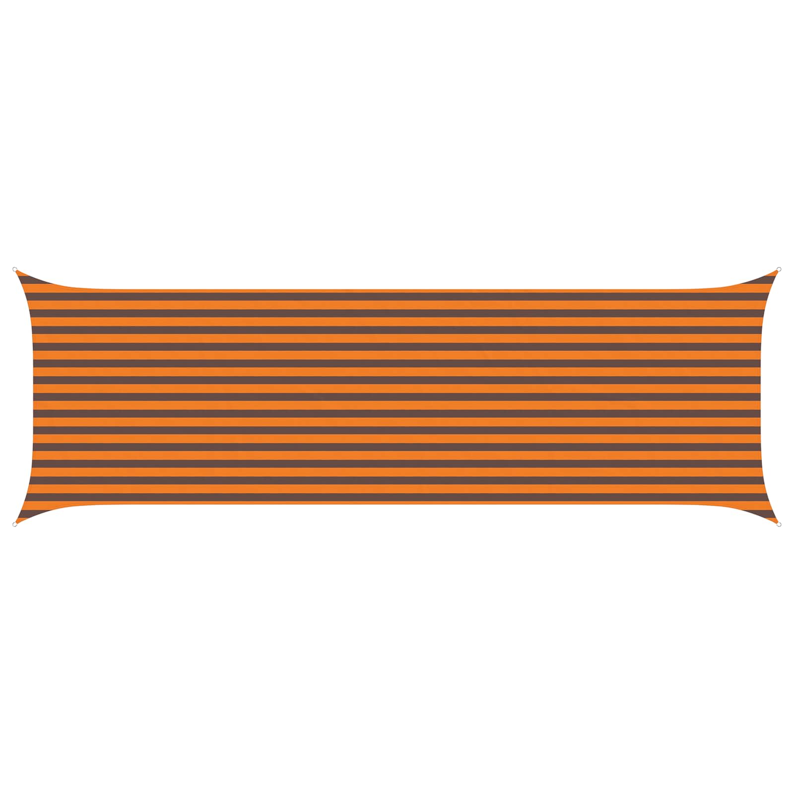 Vela da ombra solare Arancione e Marrone 6 x 2 m
