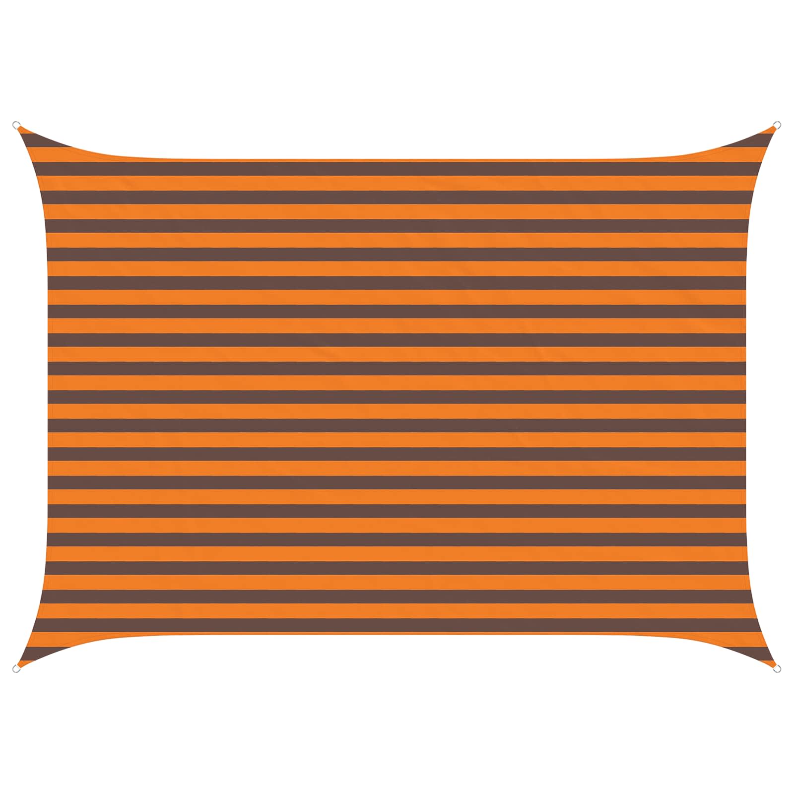 Vela da ombra solare Arancione e Marrone 2,5 x 3,5 m