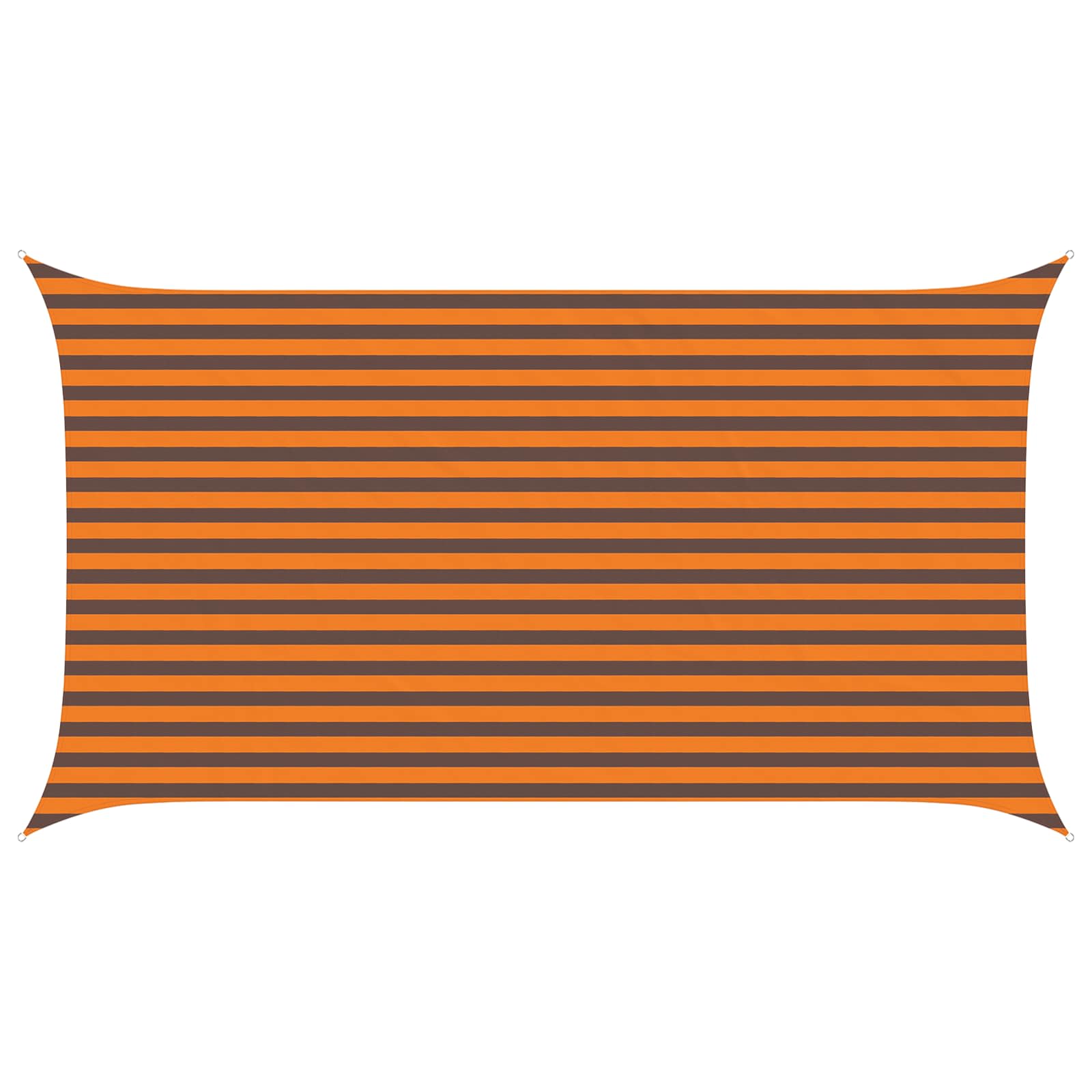 Vela da ombra solare Arancione e Marrone 4,5 x 2,5 m