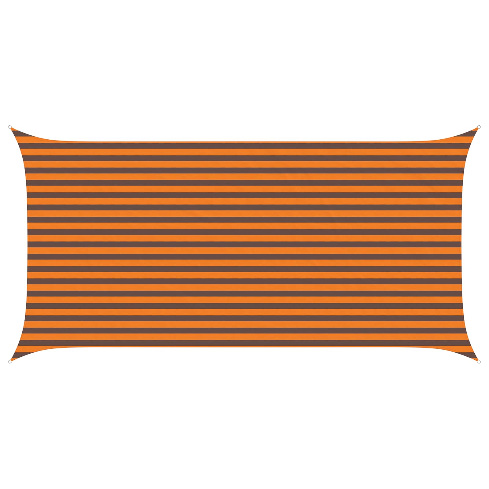 Vela da ombra solare Arancione e Marrone 5 x 2,5 m