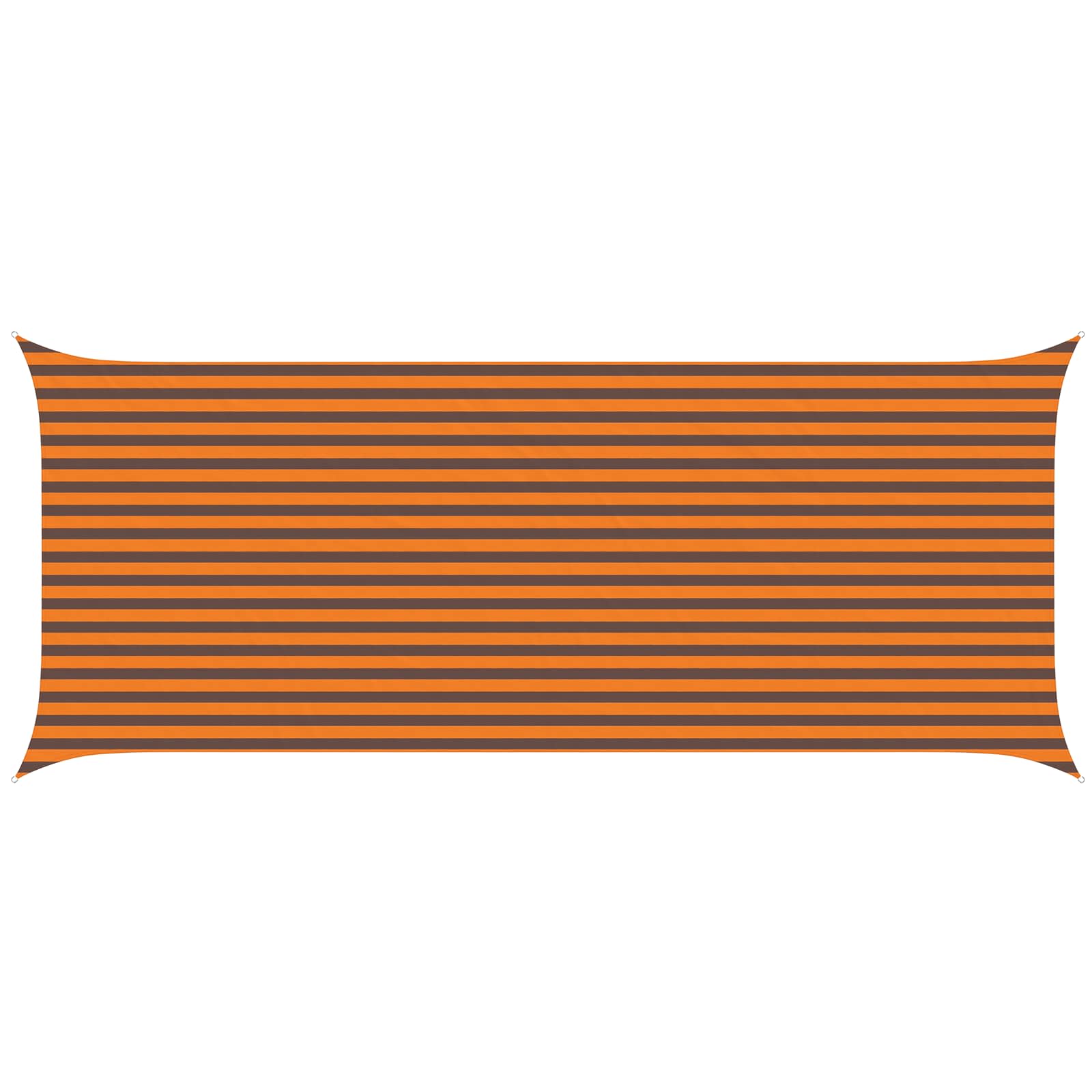 Vela da ombra solare Arancione e Marrone 6 x 2,5 m