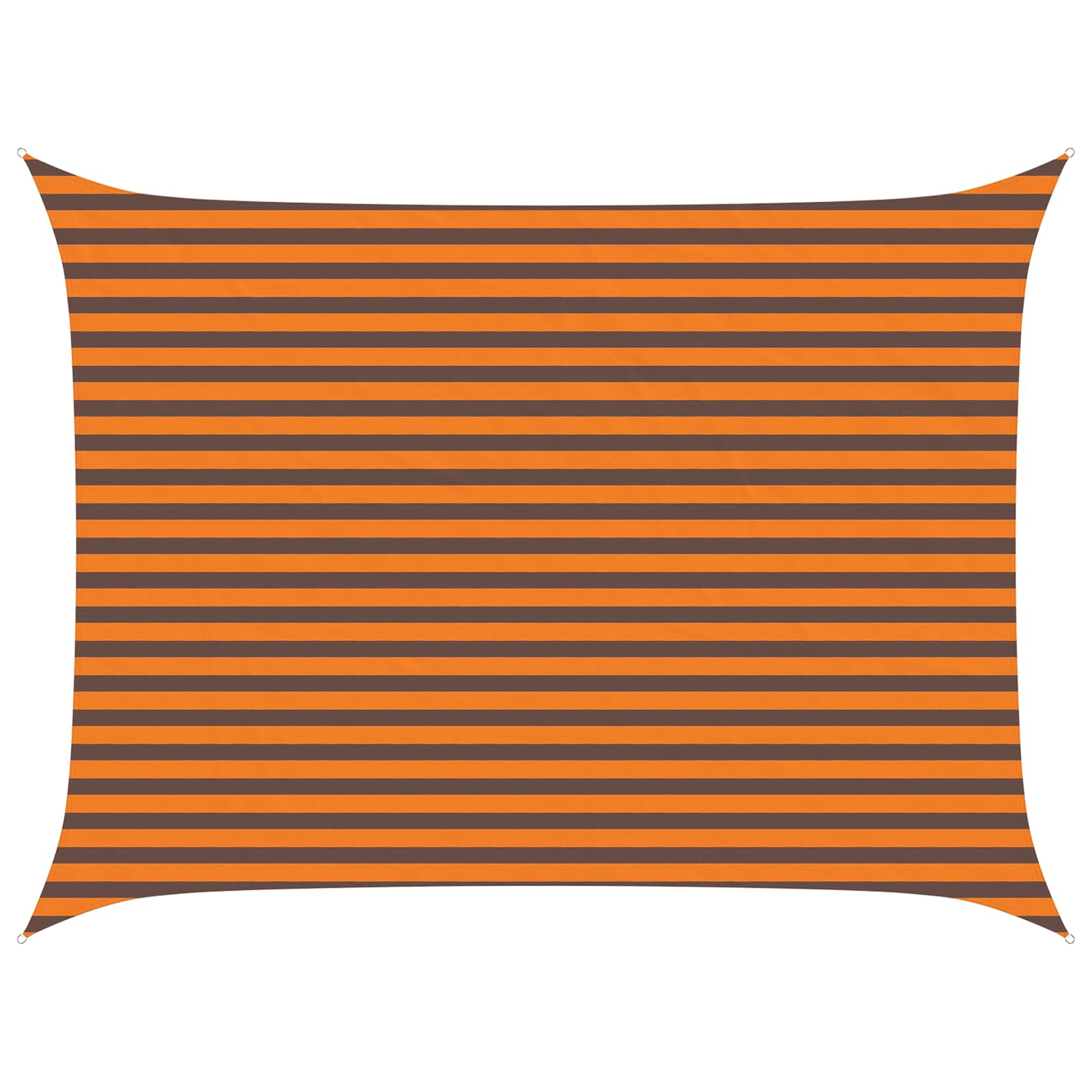Vela da ombra solare Arancione e Marrone 4 × 3 m