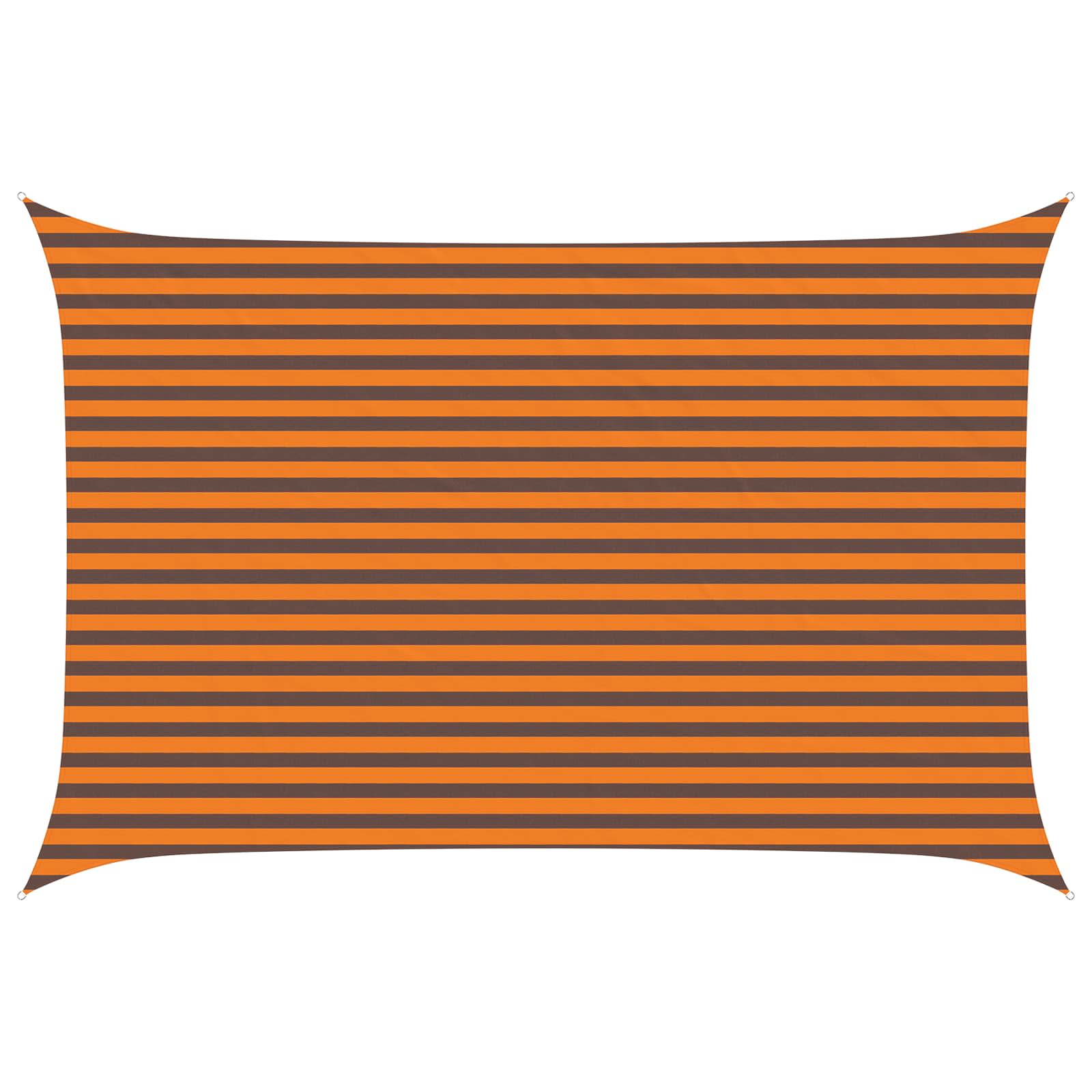 Vela da ombra solare Arancione e Marrone 4,5 × 3 m
