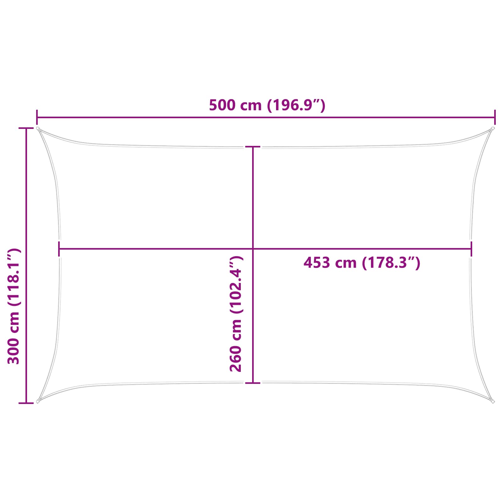 Vela da ombra solare Arancione e Marrone 5 x 3 m
