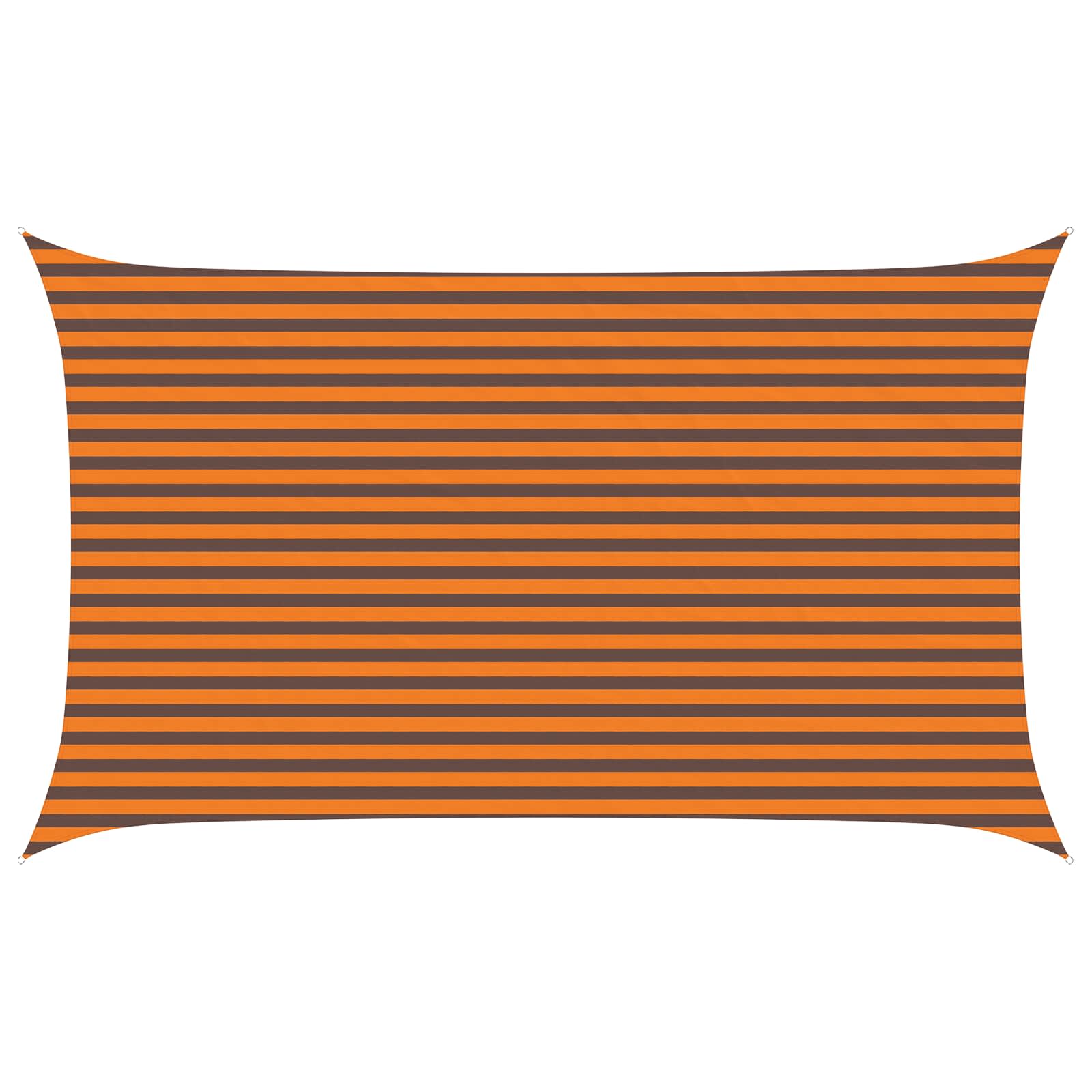 Vela da ombra solare Arancione e Marrone 5 x 3 m