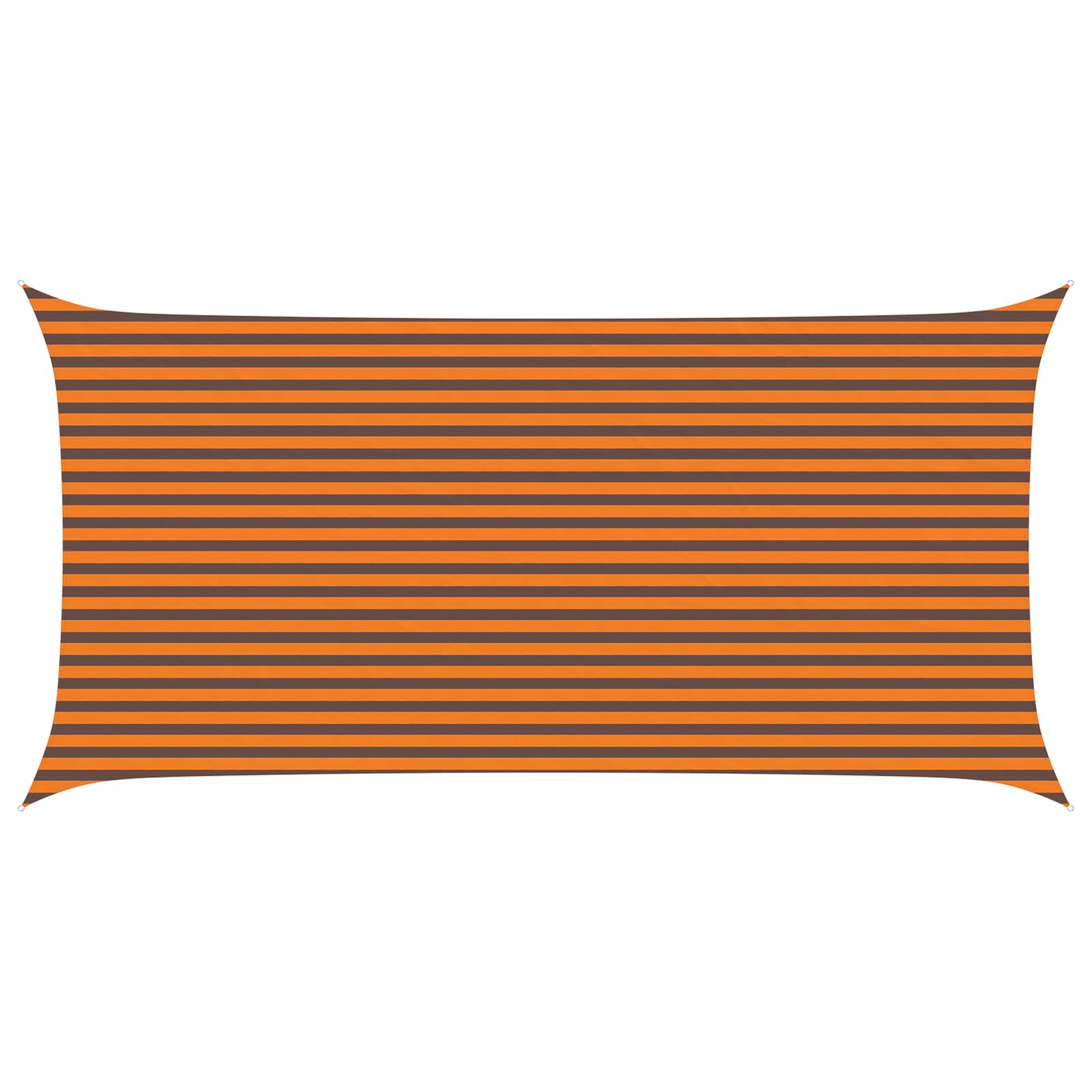 Vela da ombra solare Arancione e Marrone 6 x 3 m