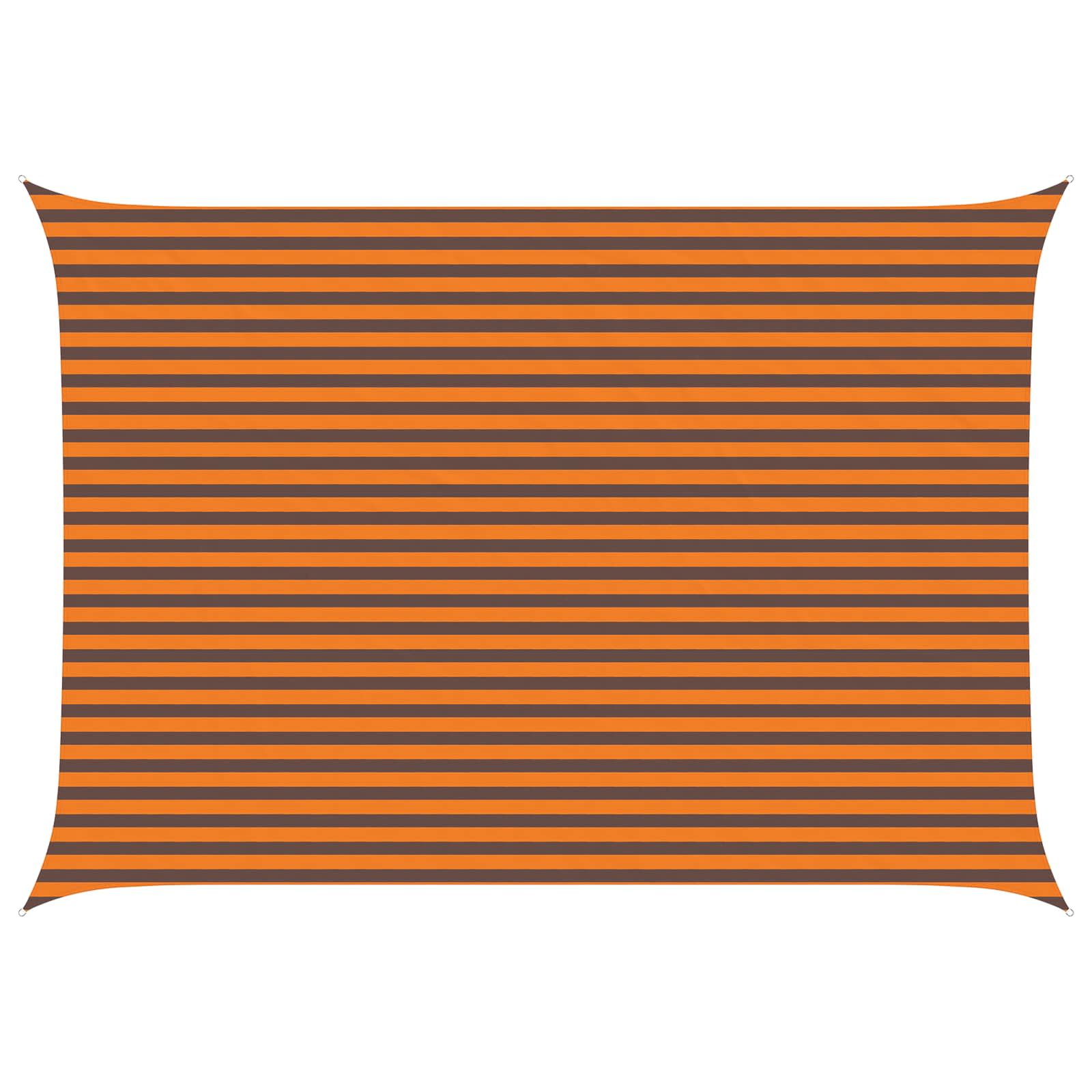 Vela da ombra solare Arancione e Marrone 3,5 x 5 m