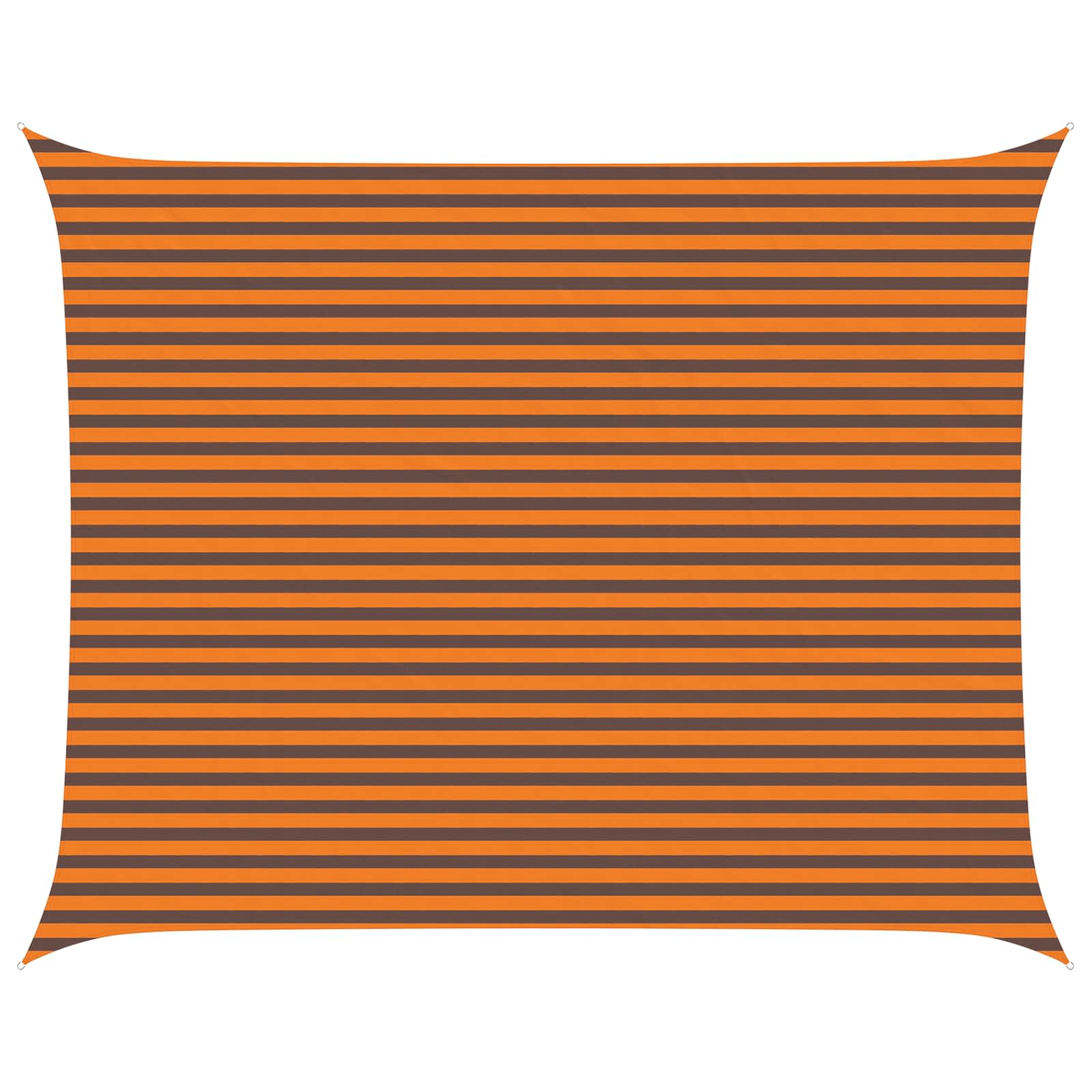 Vela da ombra solare Arancione e Marrone 5 x 4 m