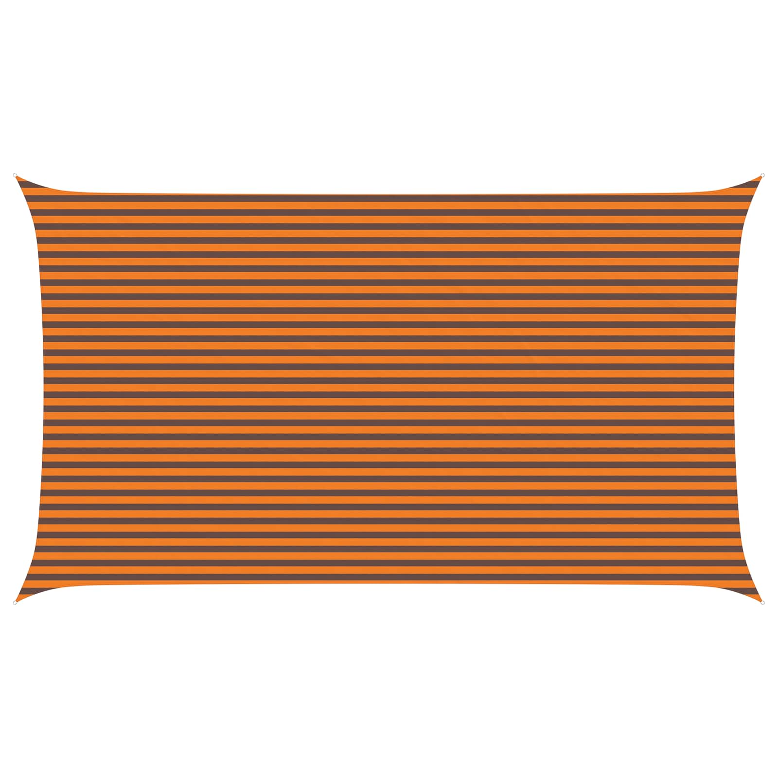 Vela da ombra solare Arancione e Marrone 7 x 4 m