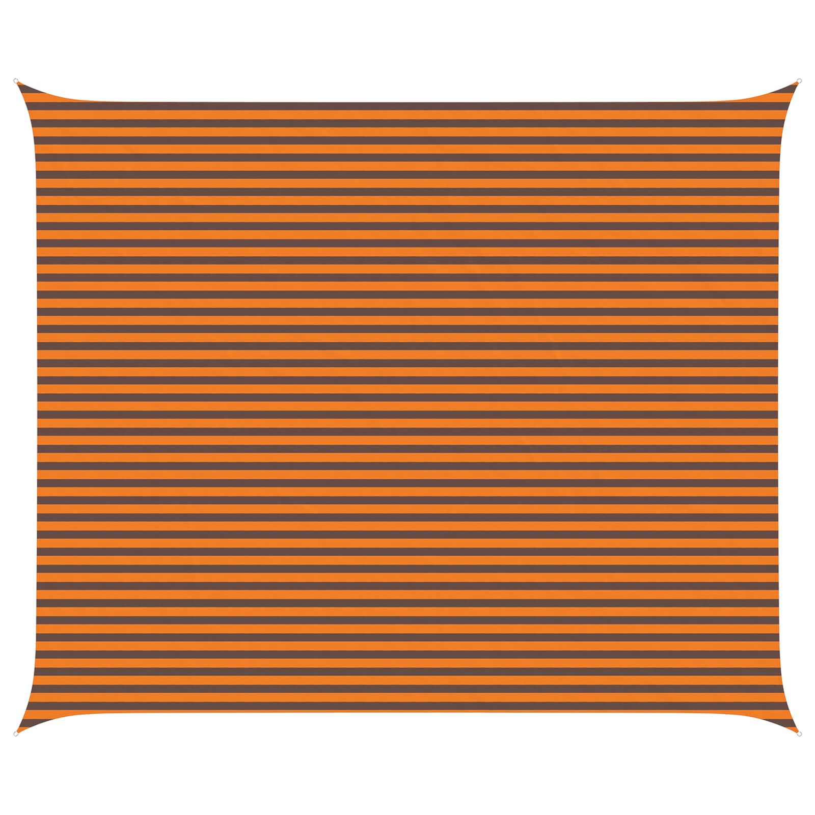 Vela da ombra solare Arancione e Marrone 6 x 5 m