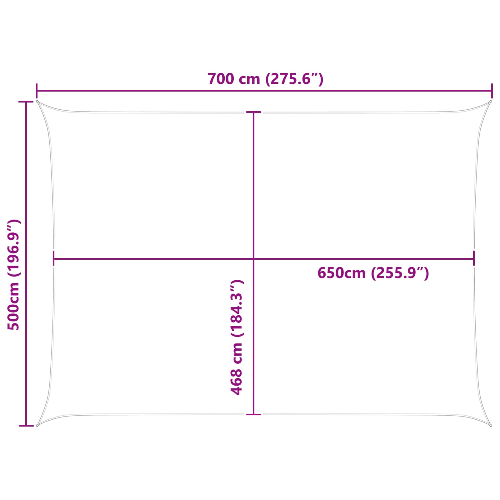 Vela da ombra solare Arancione e Marrone 7 x 5 m